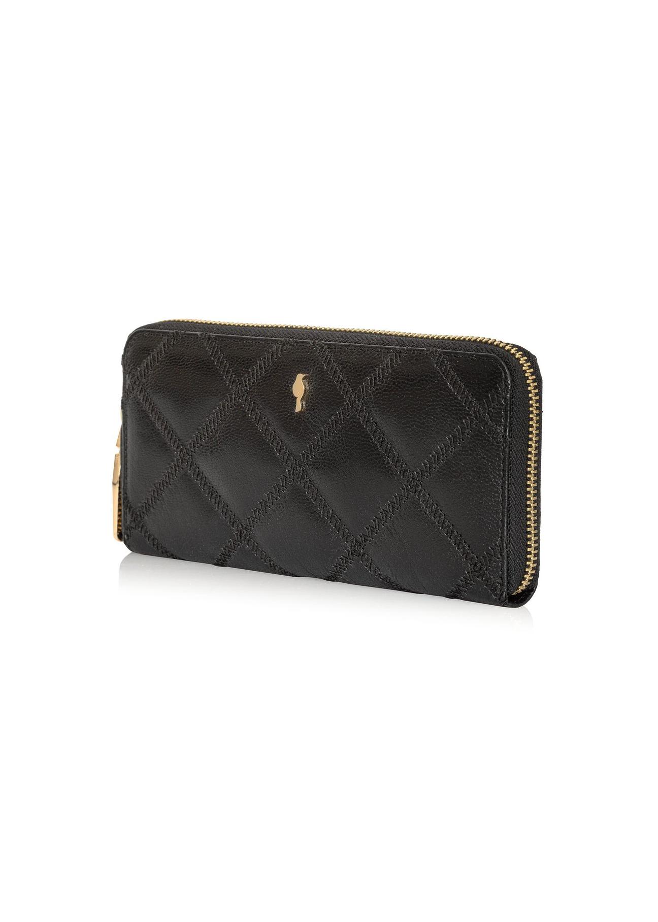 Black leather women's wallet PORES-0940-99(Z24)-02