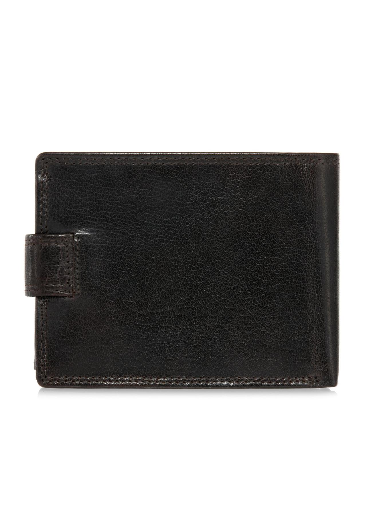 Leather clasp brown men's wallet PORMS-0553-89(W24)-02