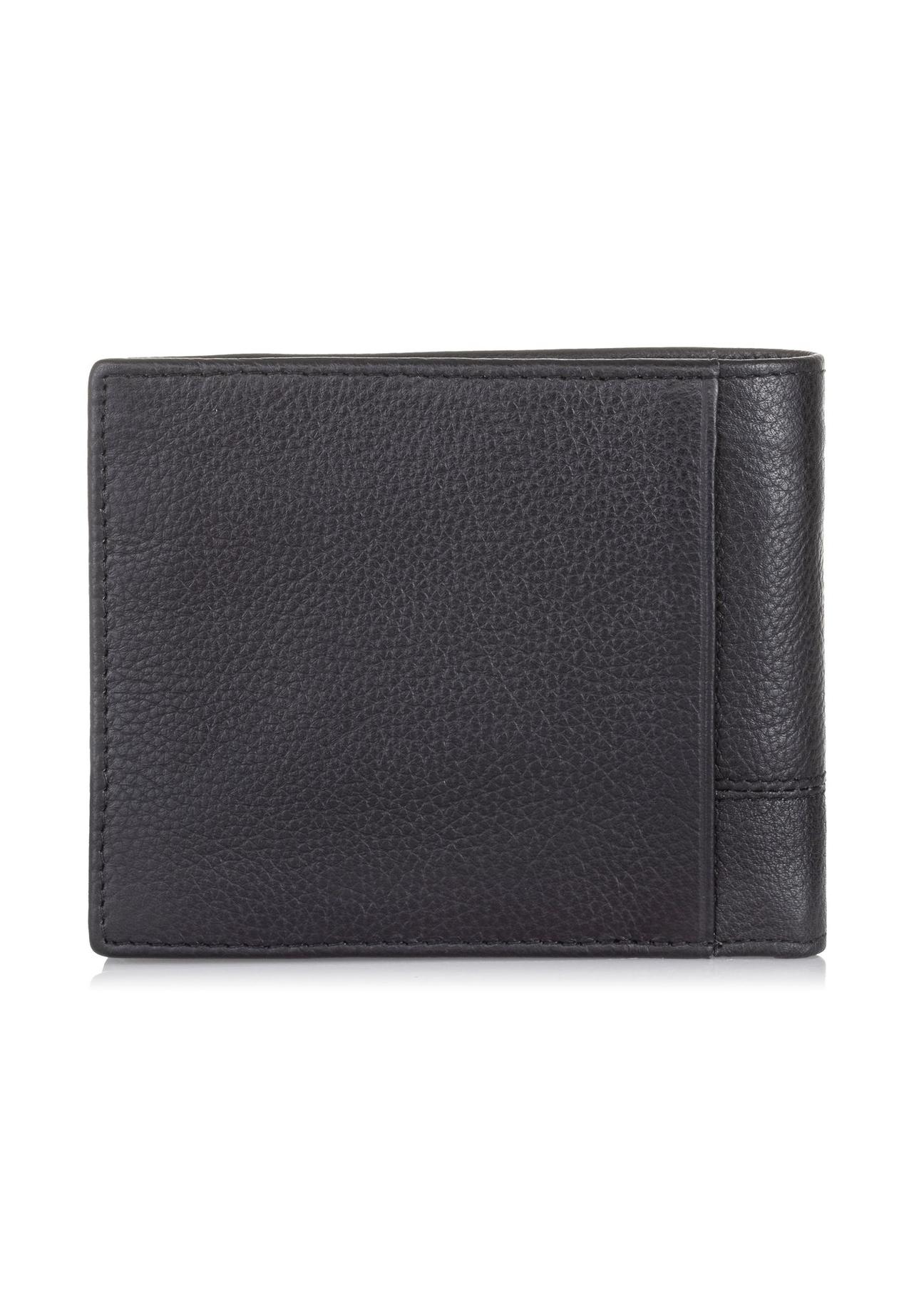 Men's leather wallet with stitching PORMS-0514-99(W23)-03