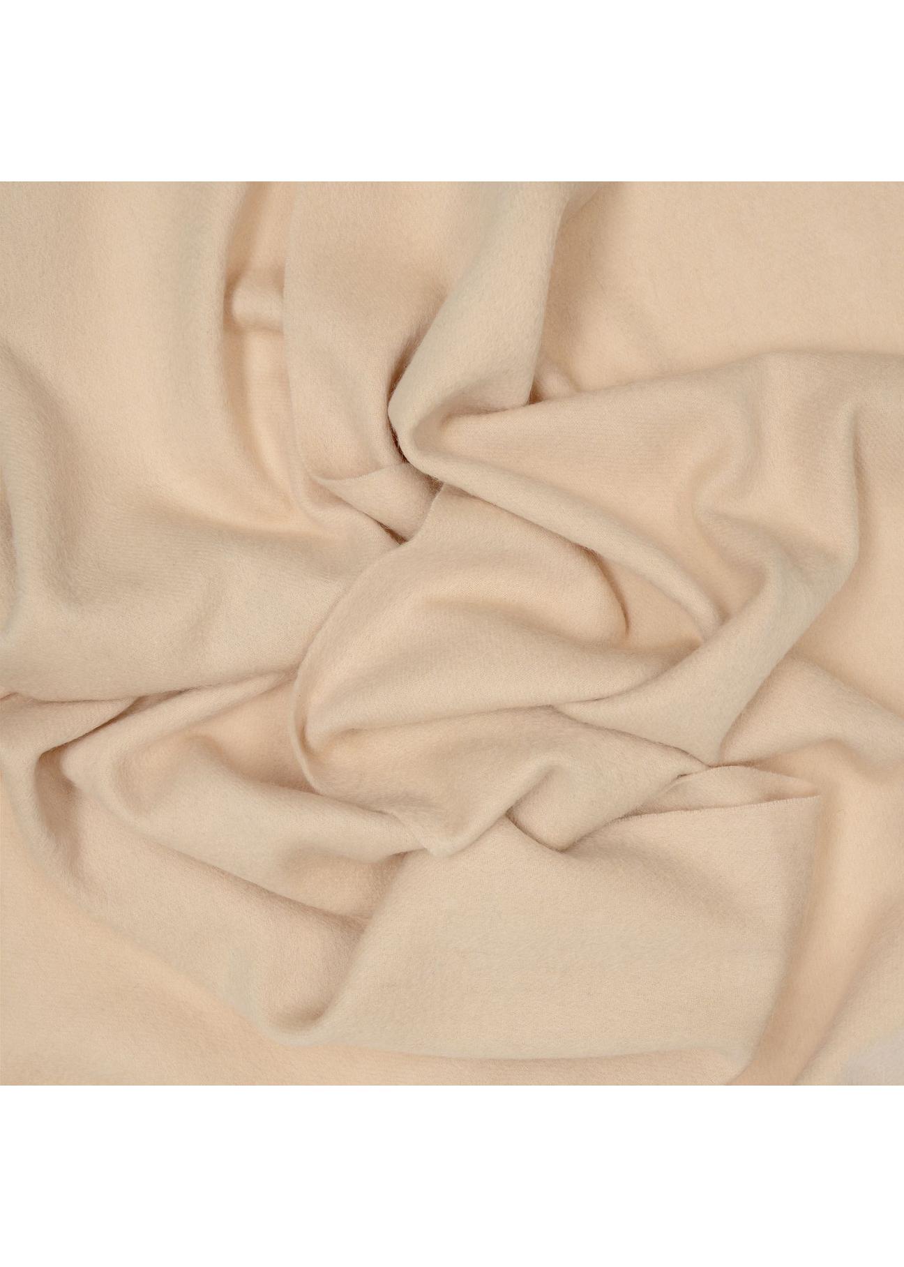 Wool beige women's scarf SZADT-0092-16(Z24)-03