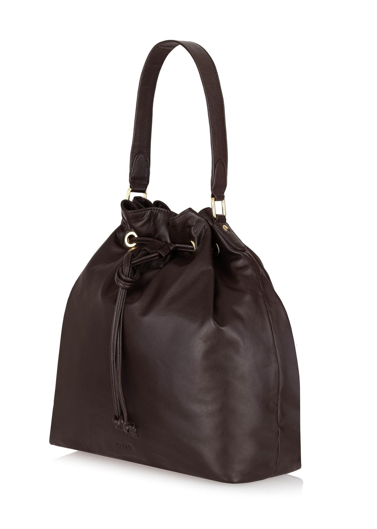 Spacious leather shopper bag for women TORES-1025-89(Z24)-04