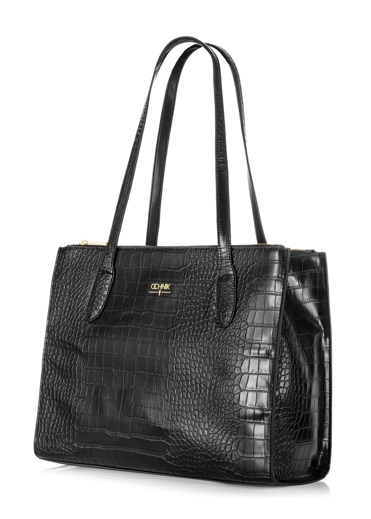 Black croco women's handbag TOREC-0963-97(Z24) pic. 5