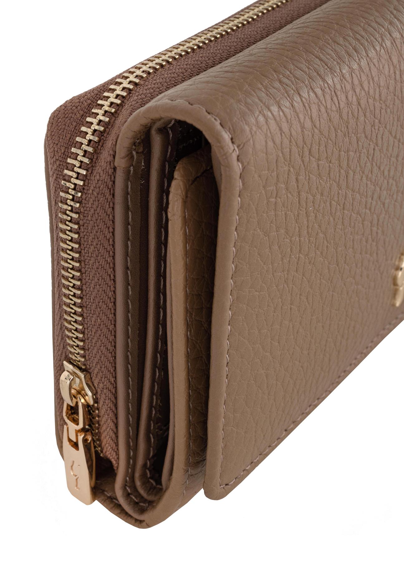 Large beige leather women's wallet PORES-0801C-81(Z23)-06