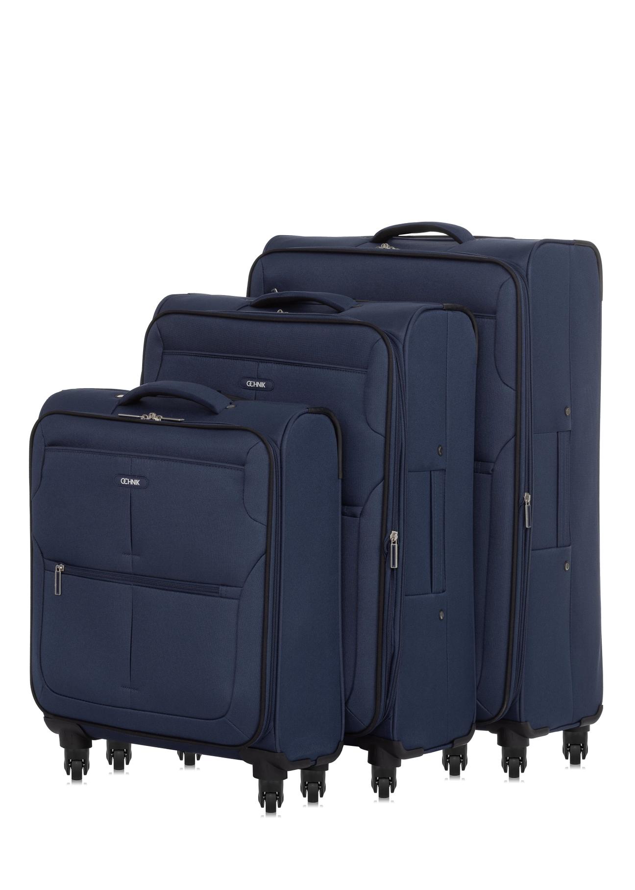 Set of suitcases on wheels 19'/24'/28' WALNY-0030-69(W24)-01