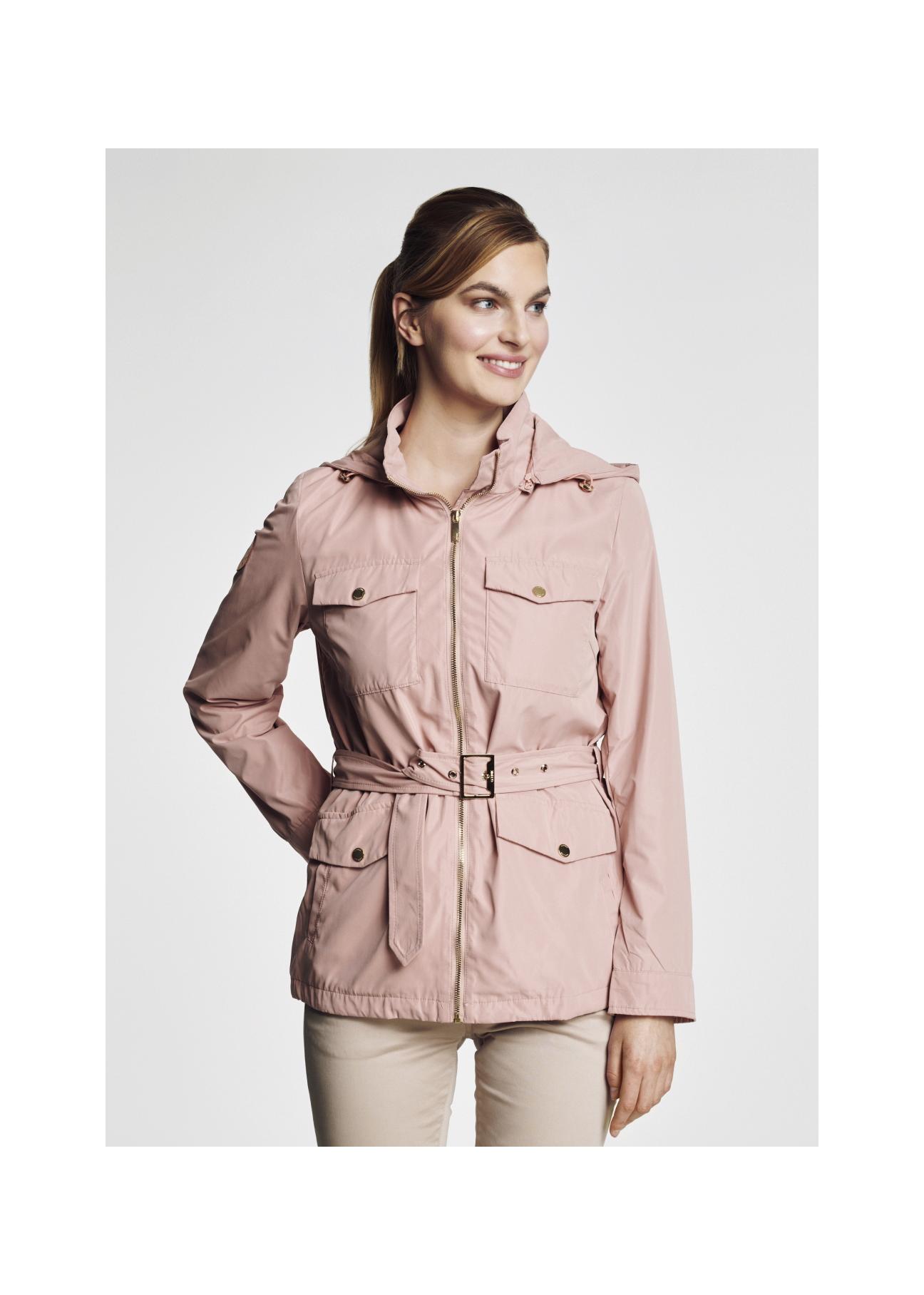 Women's spring jacket with belt KURDT-0170-34(W21)-05