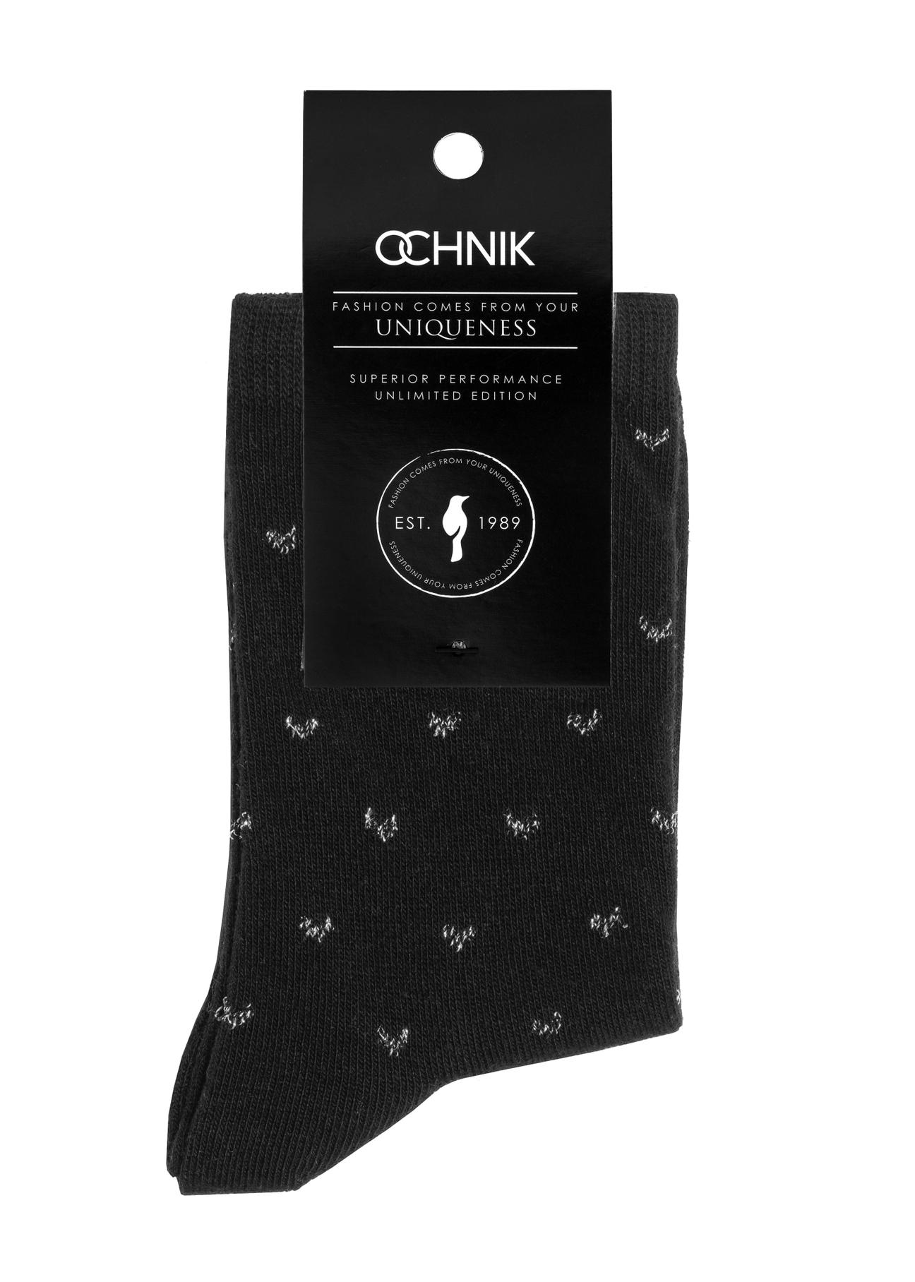 Long black women's socks SKADT-0065-99(Z24)-02