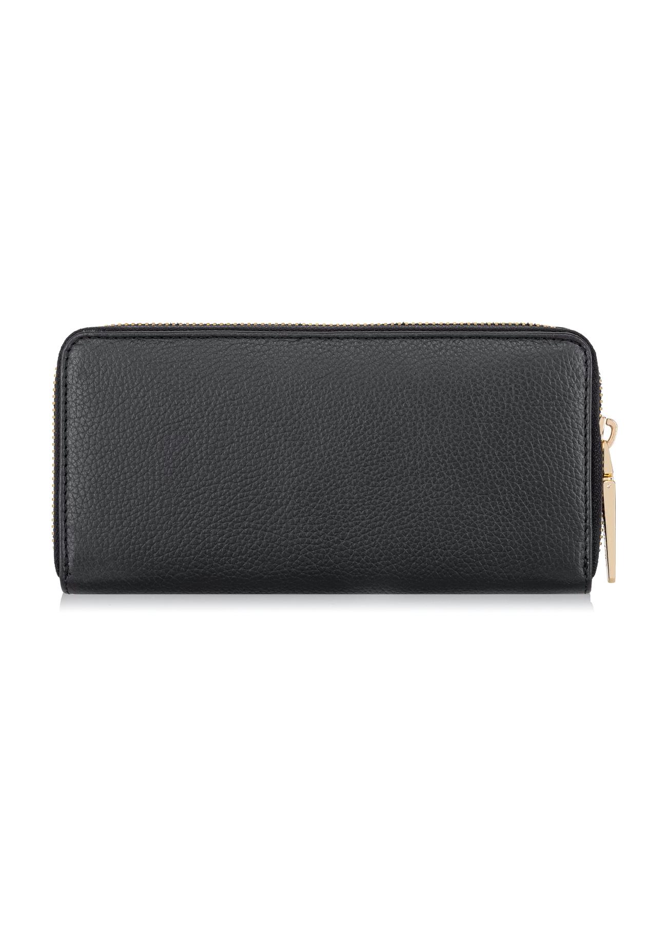 Large black leather women's wallet PORES-0800C-99(Z23)-04