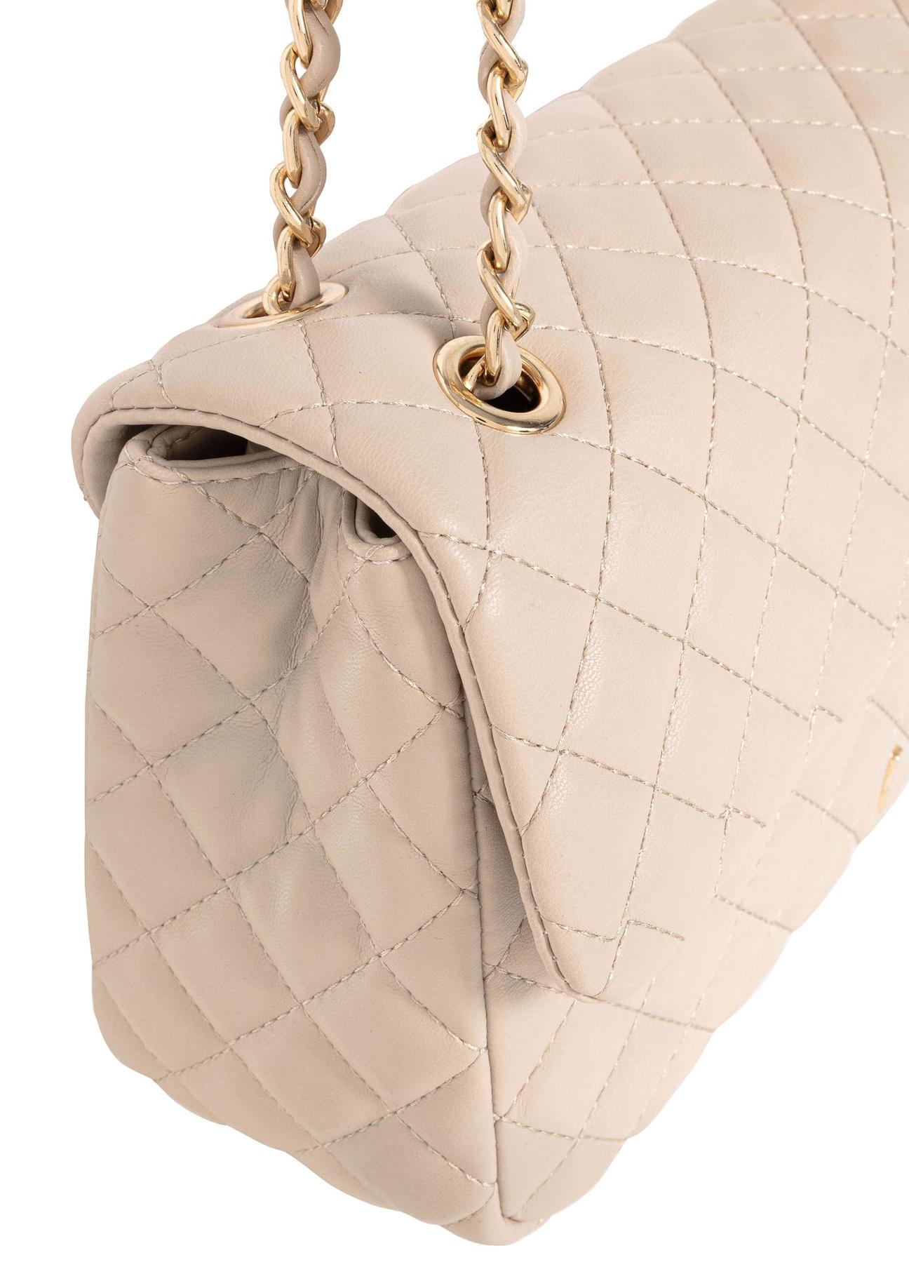 Cream quilted chain bag TOREC-0443D-12(W25)-06