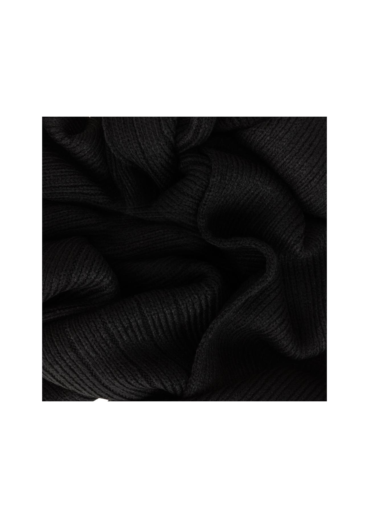 Black men's scarf SZAMT-0021-99(Z24)-02