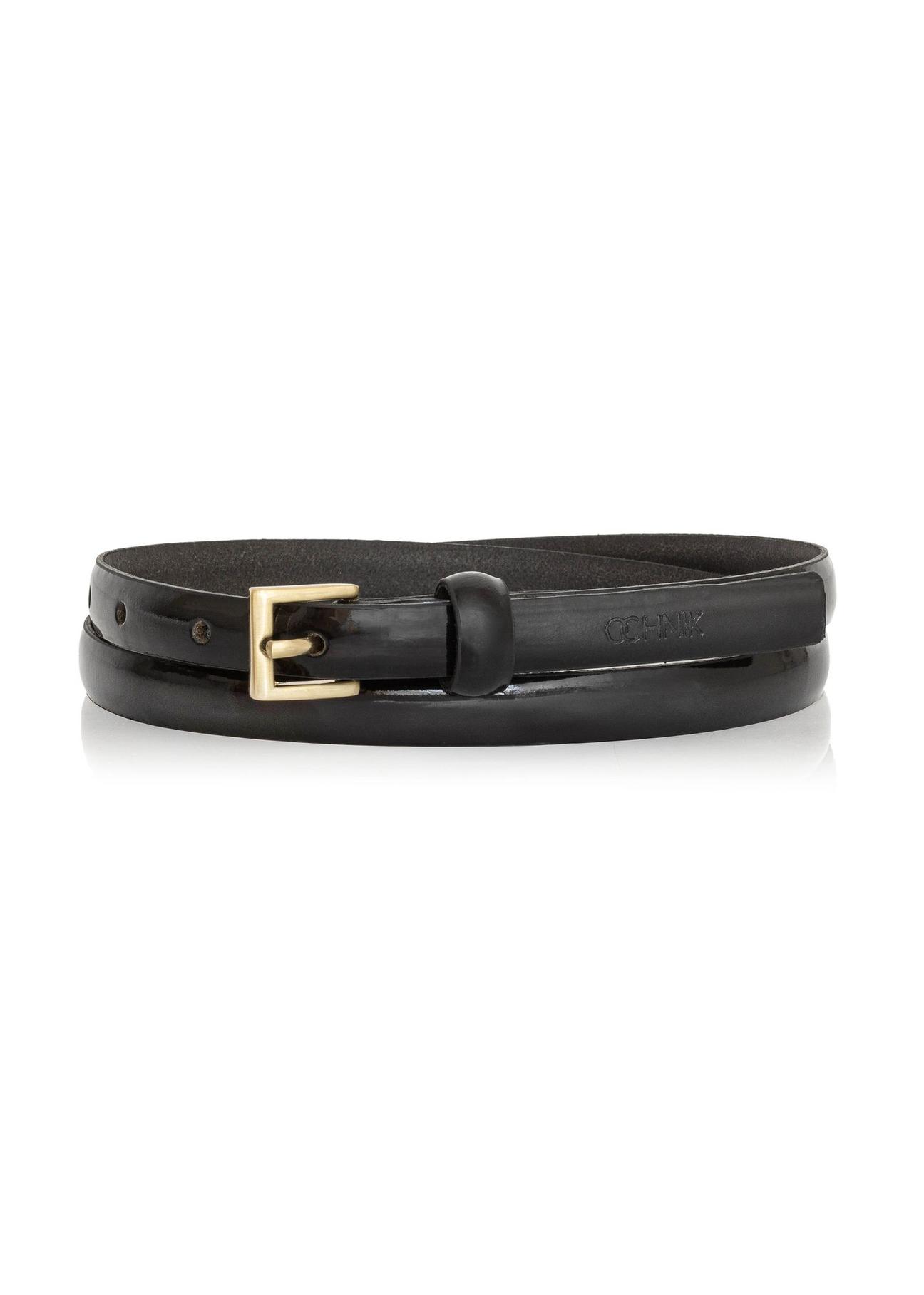 Thin leather women's belt PASDS-0313-98(Z24)-01