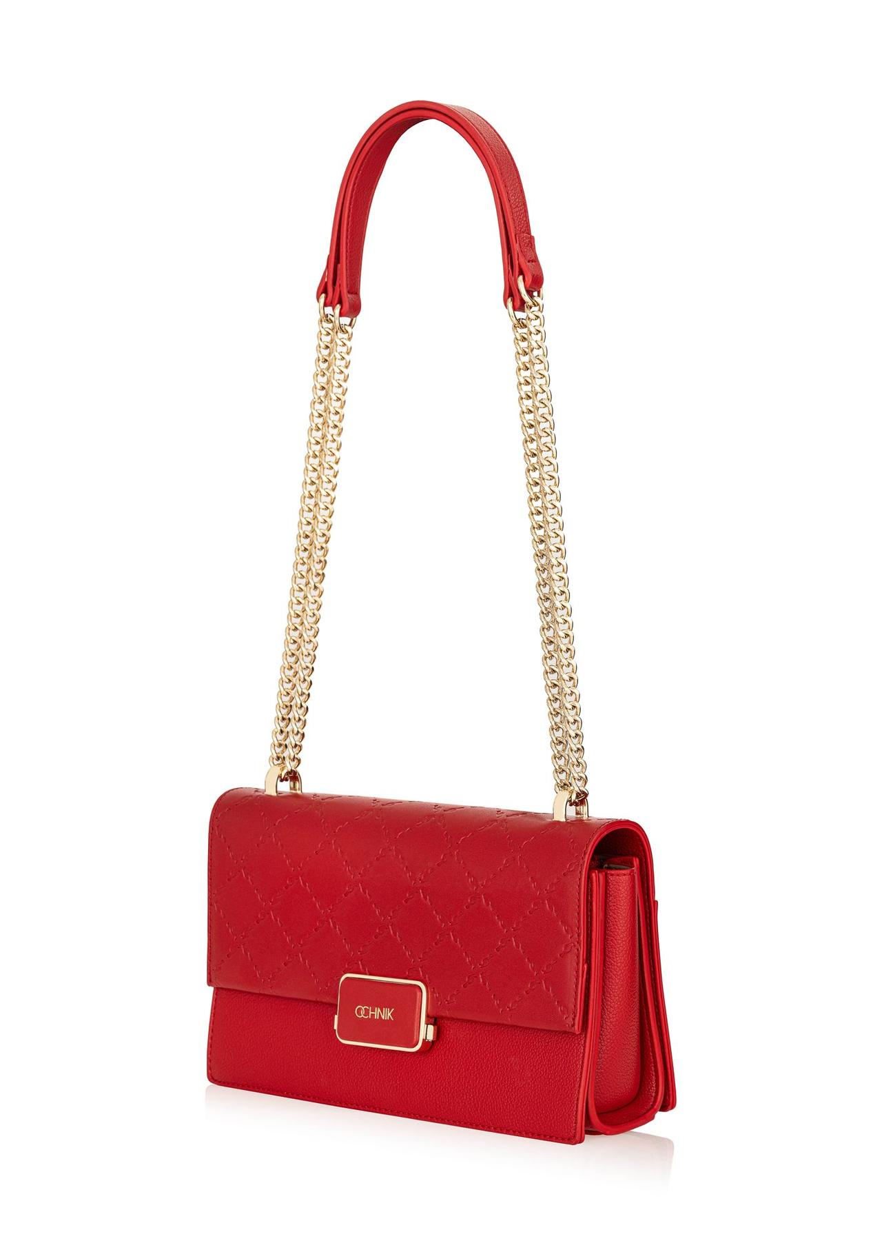 Red women's messenger bag TOREC-0984-42(Z24)-06