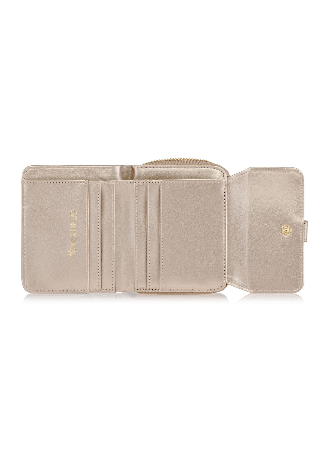 Small gold women's wallet POREC-0396-28(Z24)