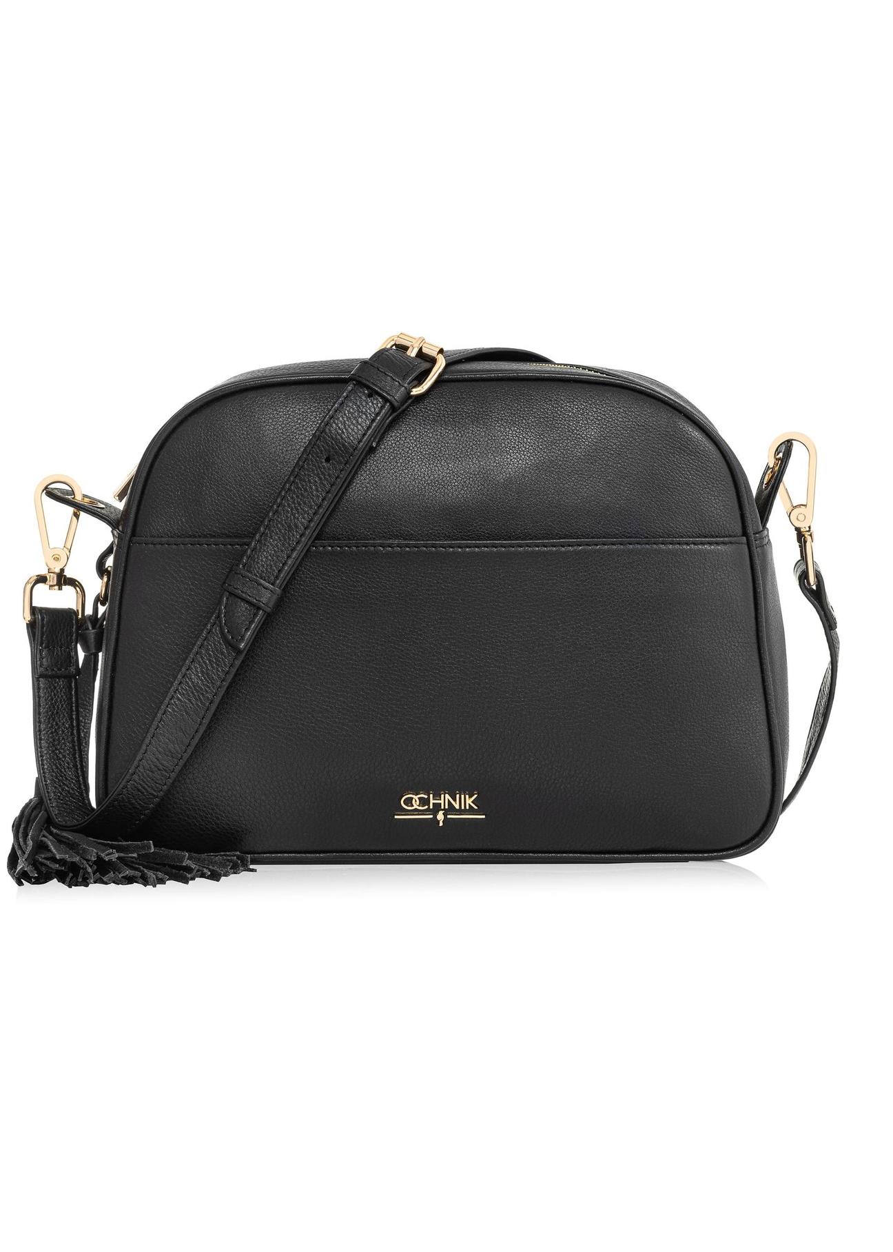 Leather black women's shoulder bag TORES-0806D-99(W25)-01