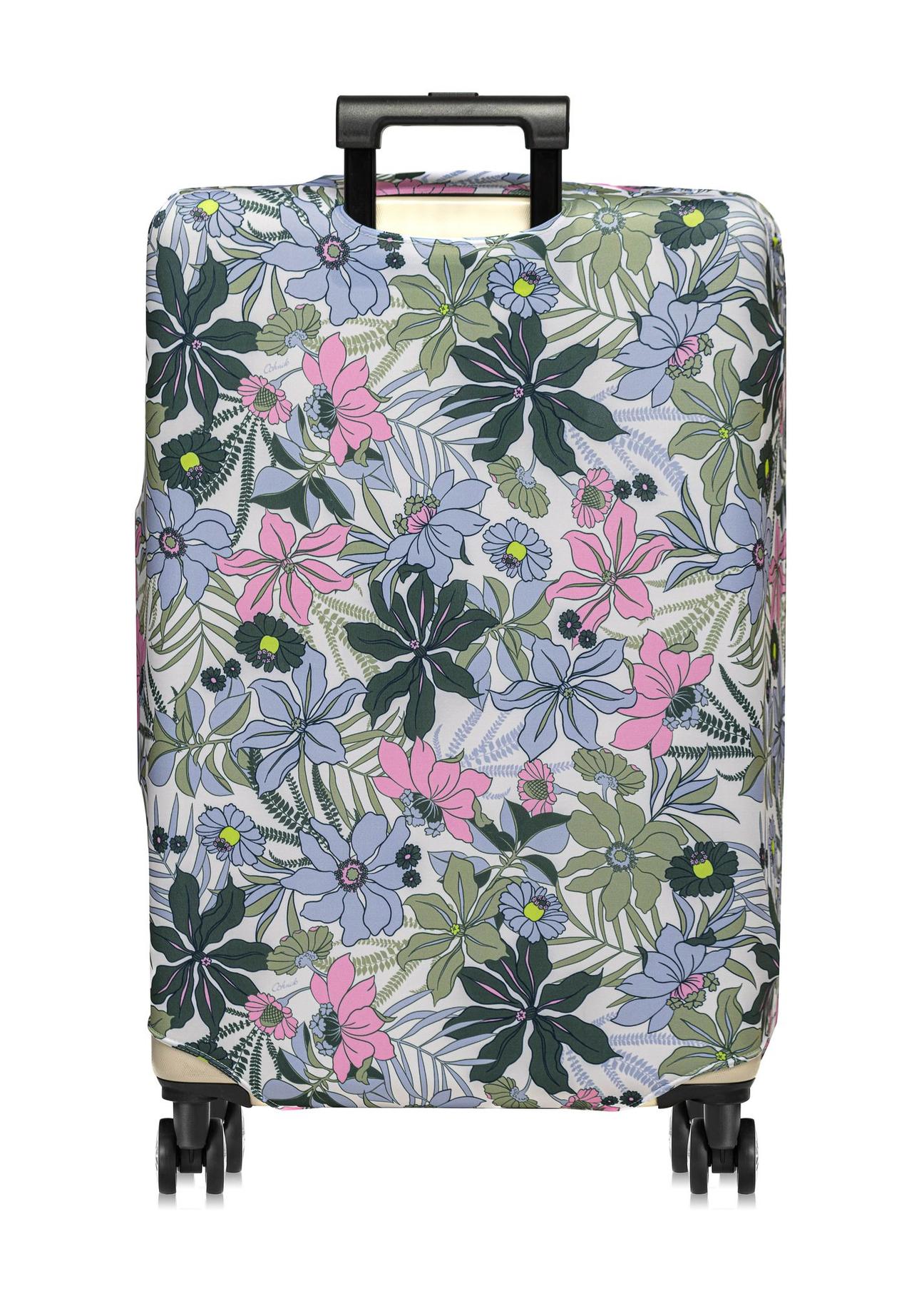 Cover with flowers for a large suitcase AW-005-0023-15-L(W24)-02