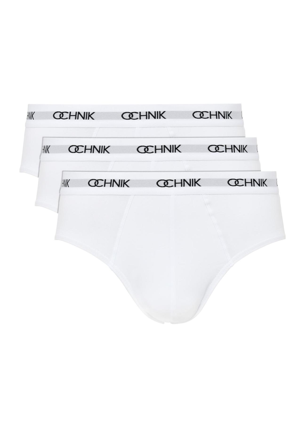 Three-pack of white men's briefs ZESMS-0003-11(Z24)-01