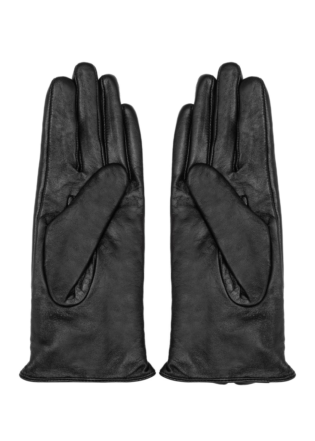 Women's leather gloves with welt REKDS-0020-99(Z24)