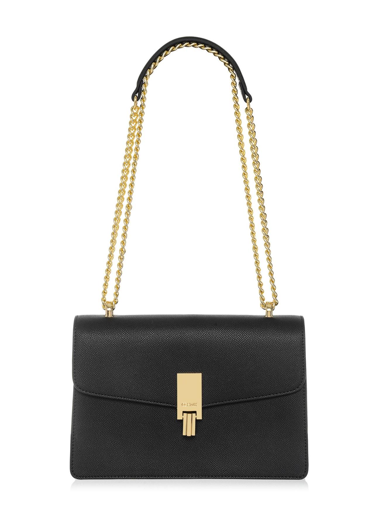 Black women's handbag on a chain TOREC-1023-99(W25)-01