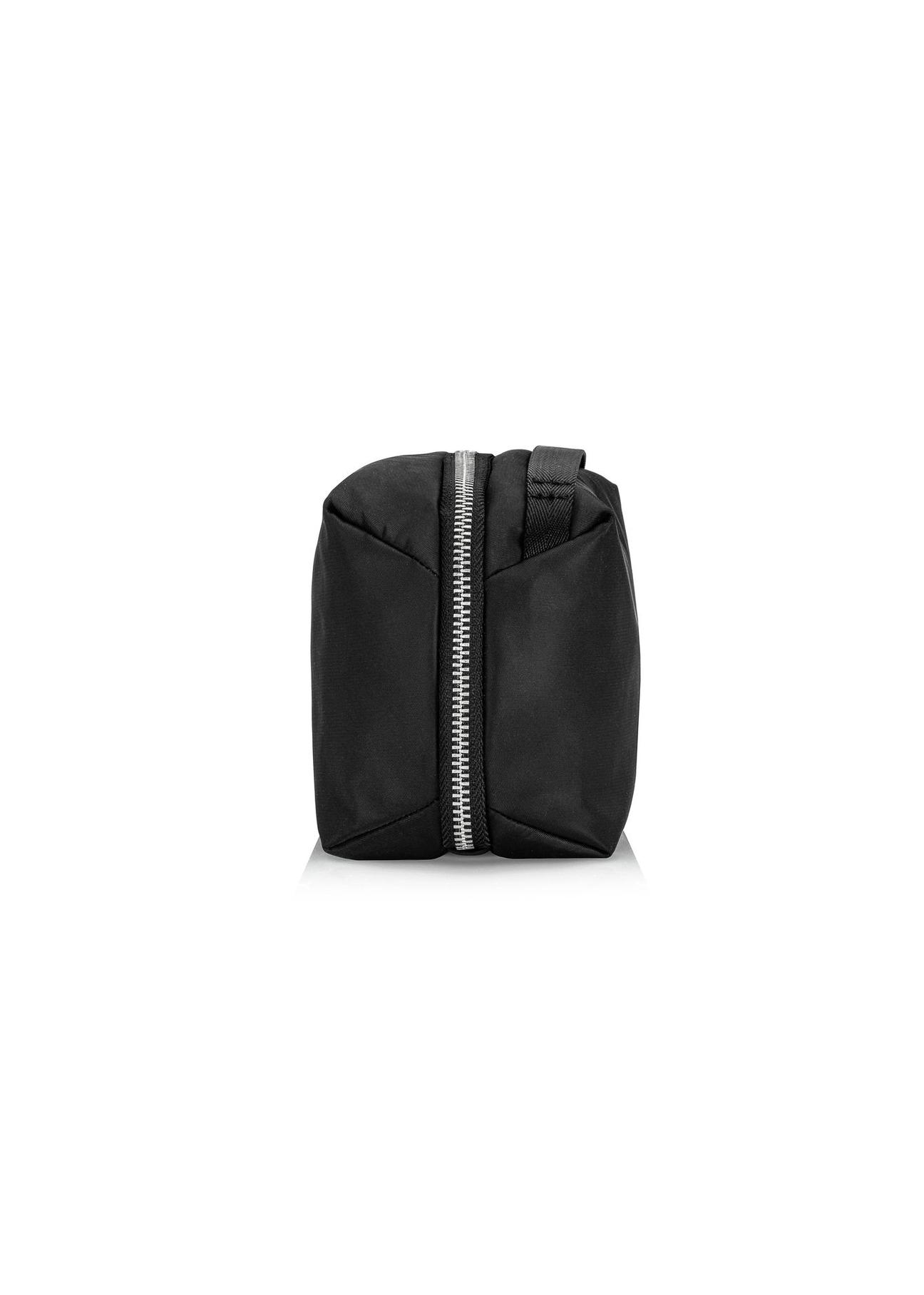 Black capacious nylon cosmetic bag TOREN-0291-99(Z24)-04