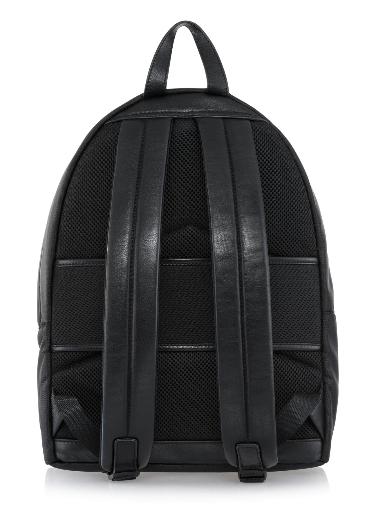 Black classic men's backpack PLCMN-0013-99(Z23)-03