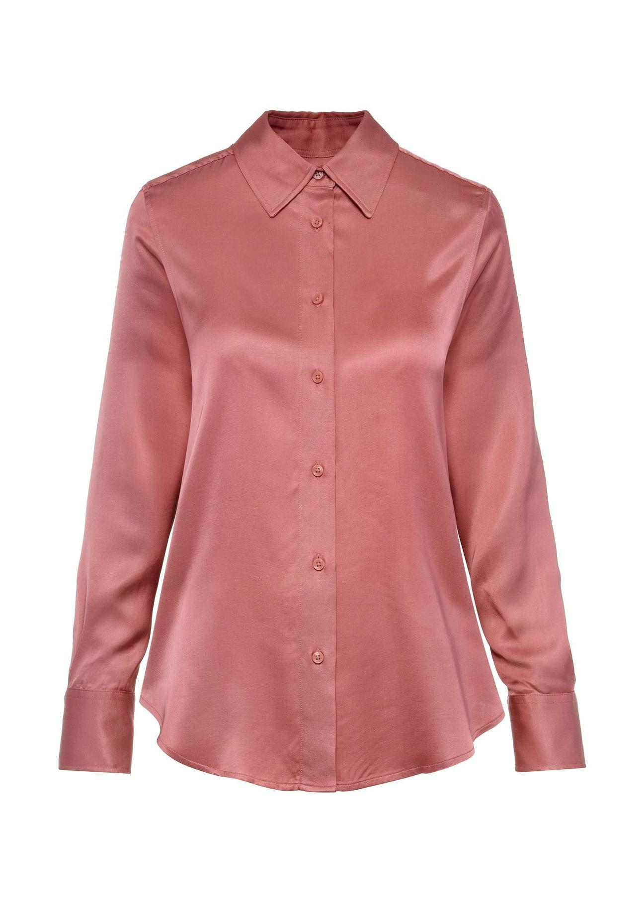 Airy pink women's shirt KOSDT-0159-31(Z24)-01