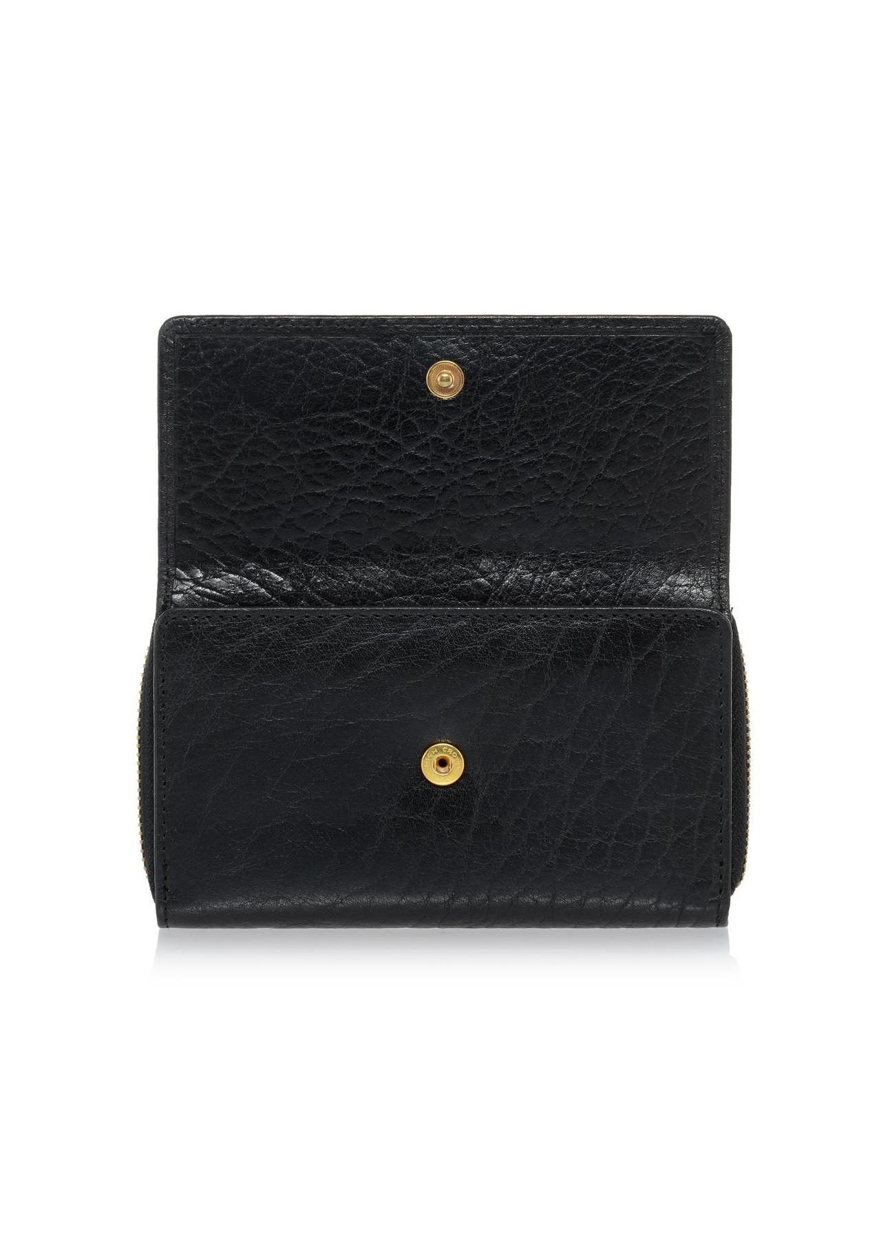 Two-compartment large leather women's wallet PORES-0814-99(Z24)-04