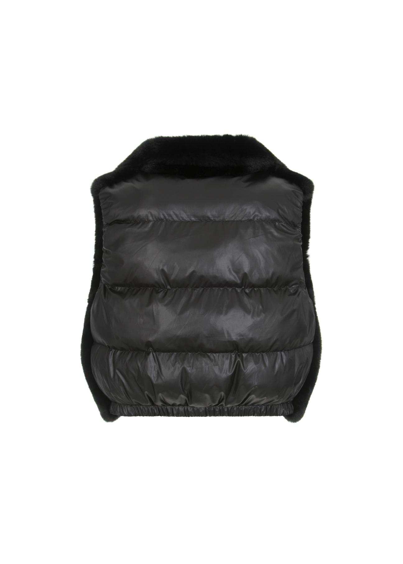 Women's black quilted vest KAMDP-0001-99(Z21)-03