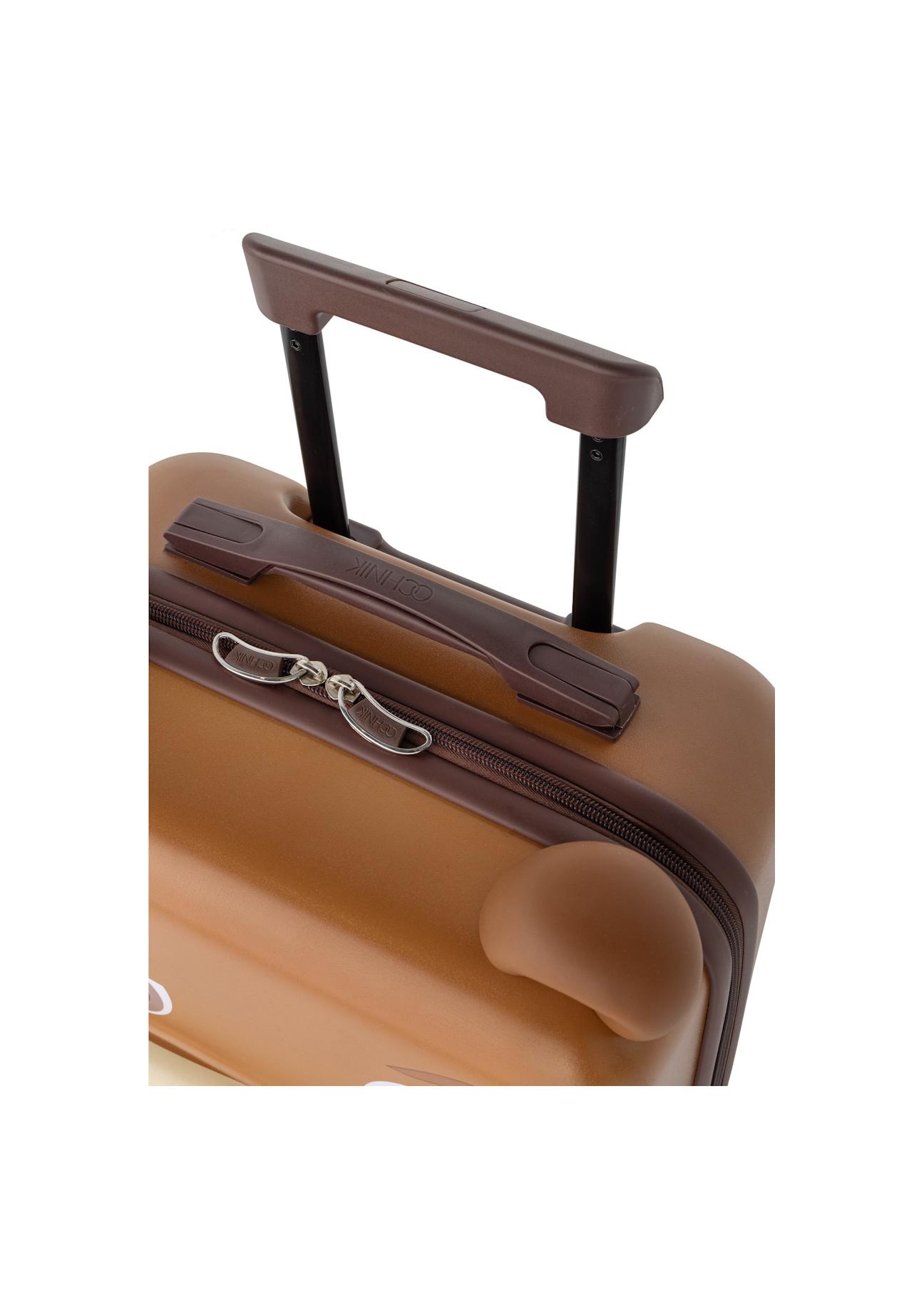 Small teddy bear suitcase on wheels WALAB-0080-79-20(W25)-05