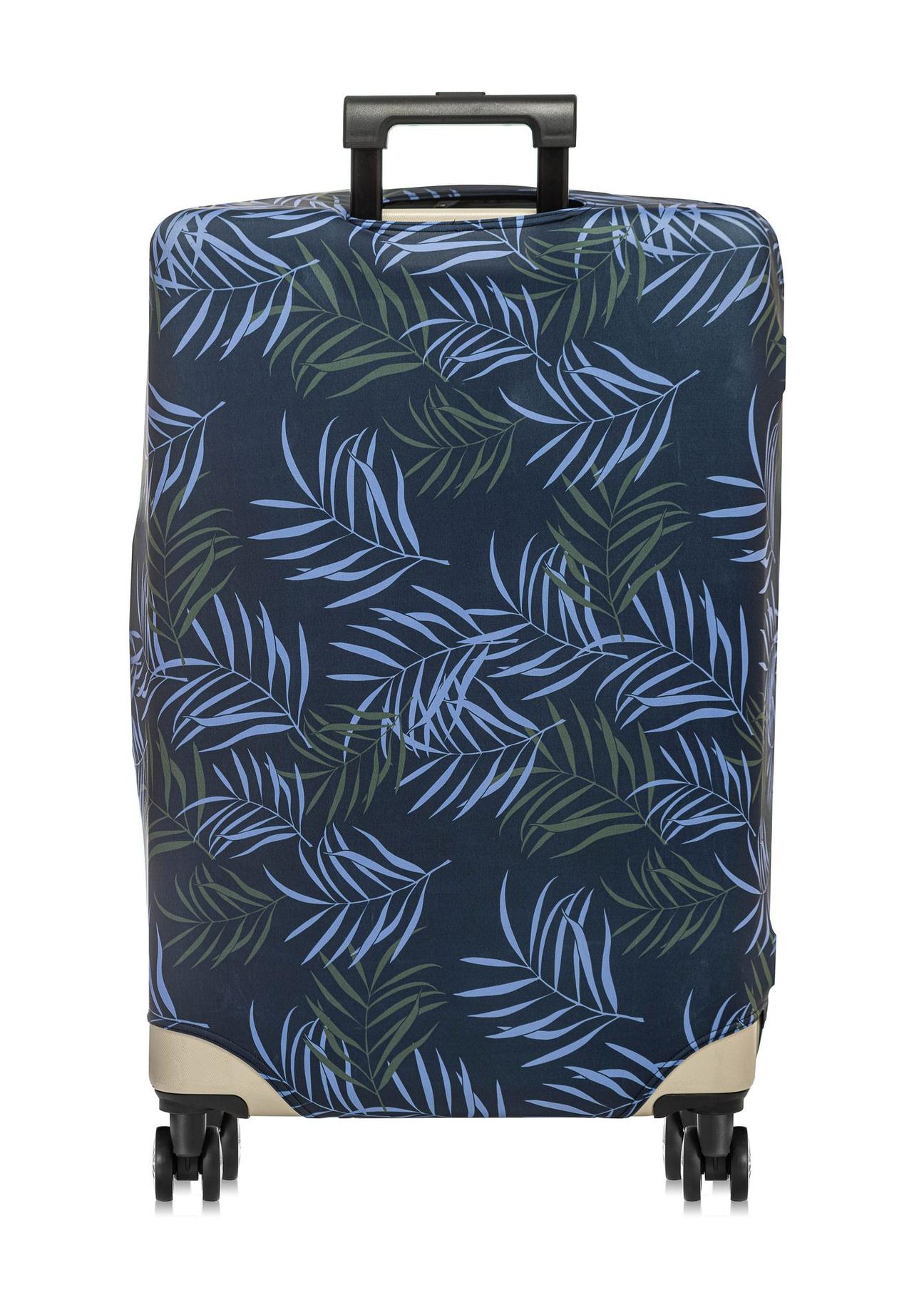 Cover with a plant motif for a large suitcase AW-005-0024-69-L(W24)-02