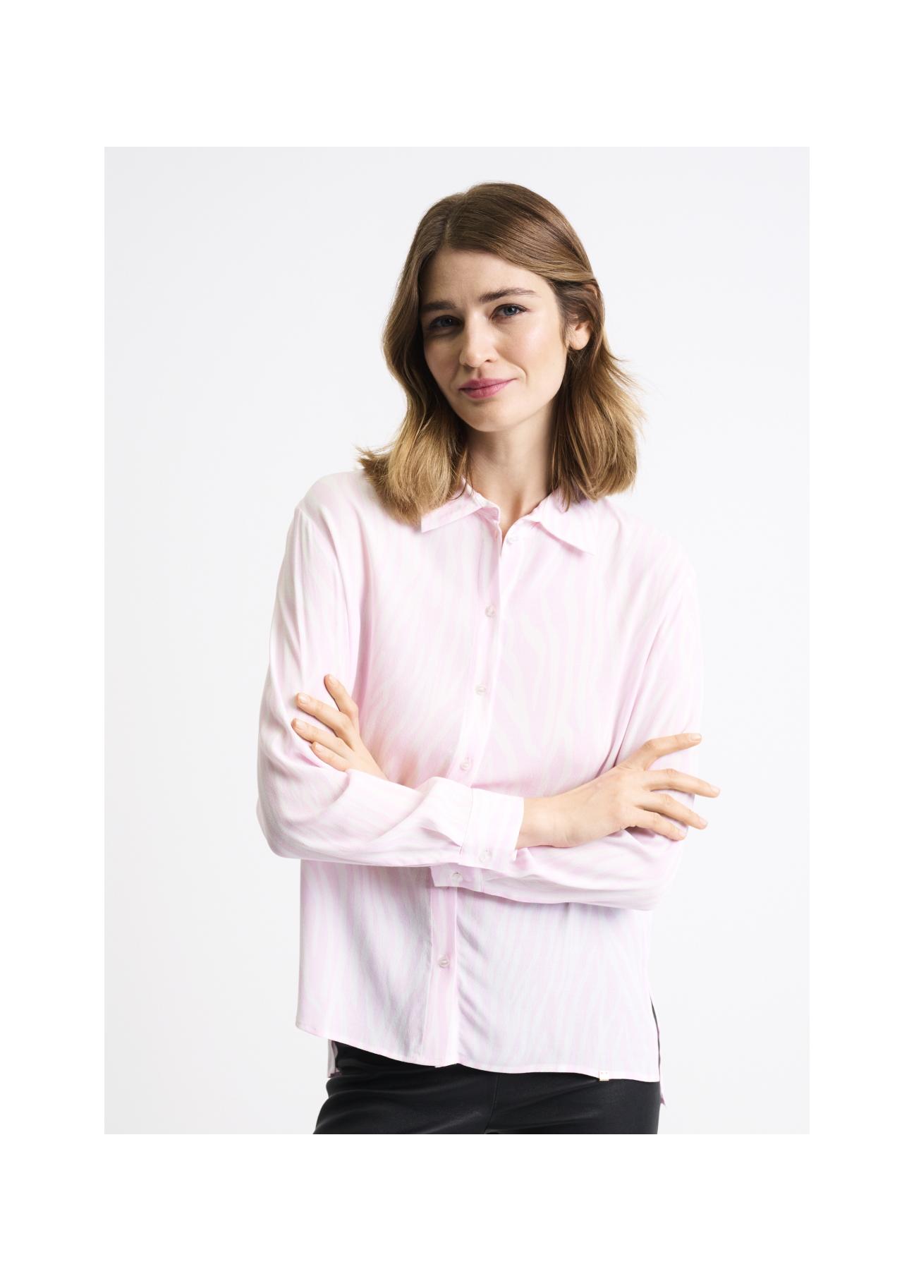 Pink women's shirt KOSDT-0095-34(W22)-01