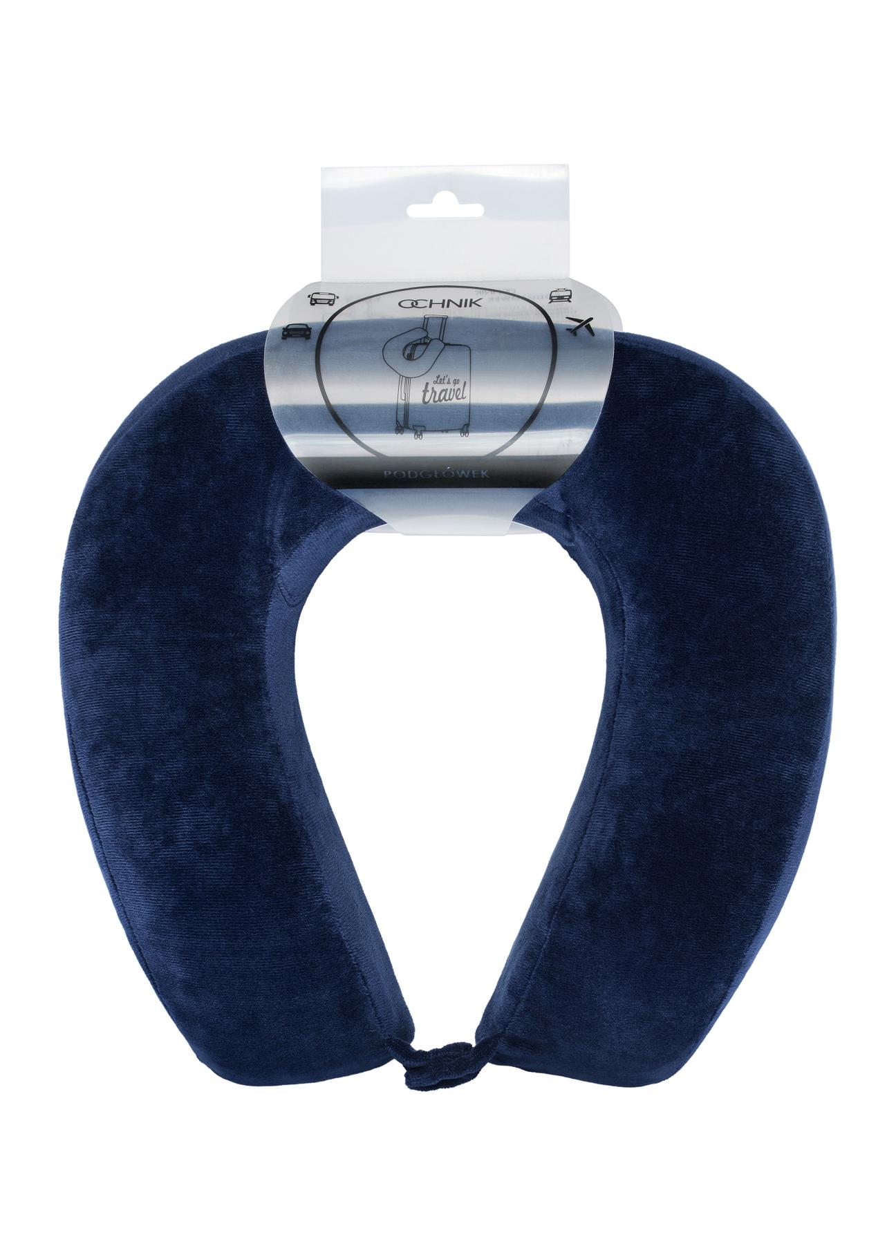 Navy blue travel bolster AW-003-0004-69(W24)-02