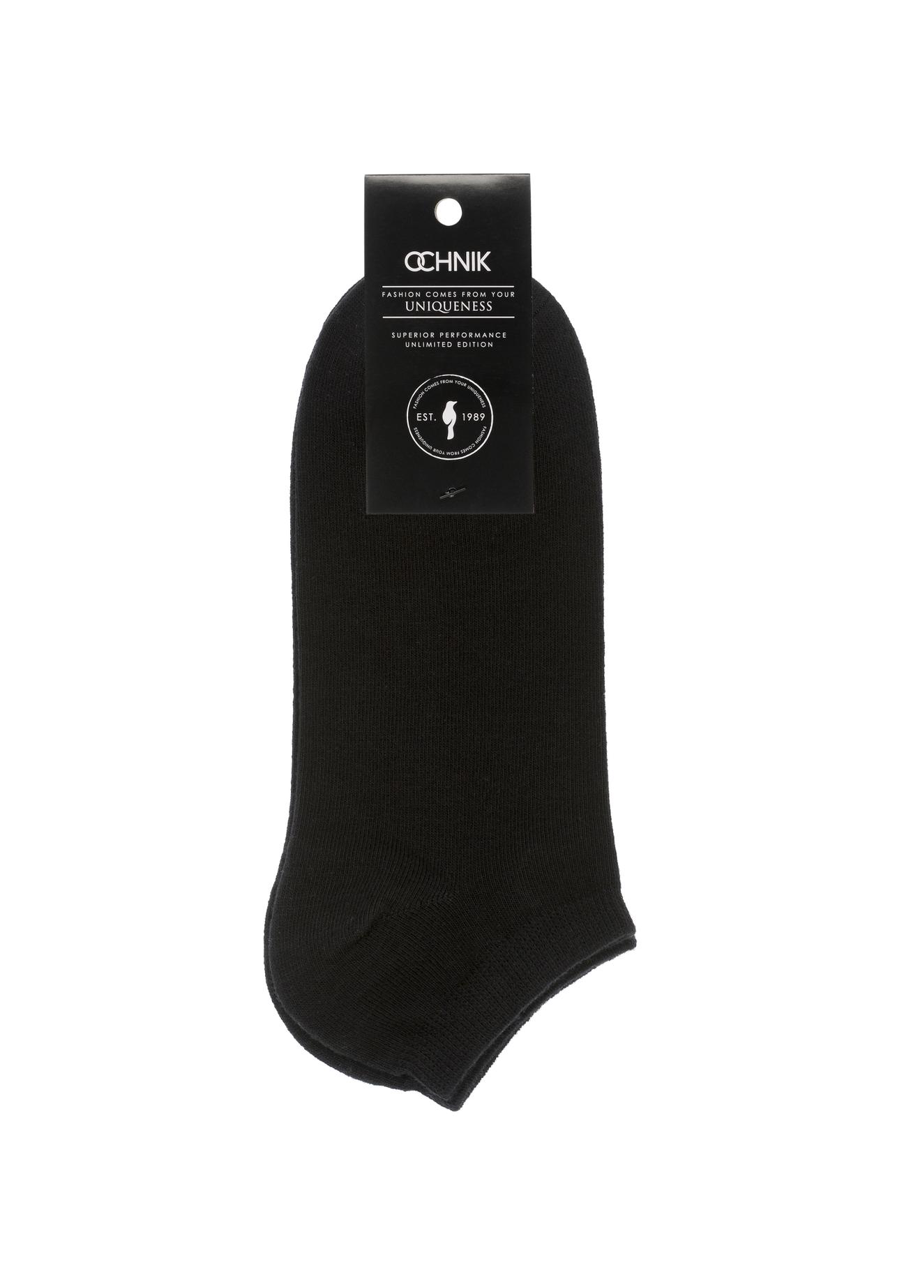 Men's short black socks SKAMT-0151A-99(W24)-02