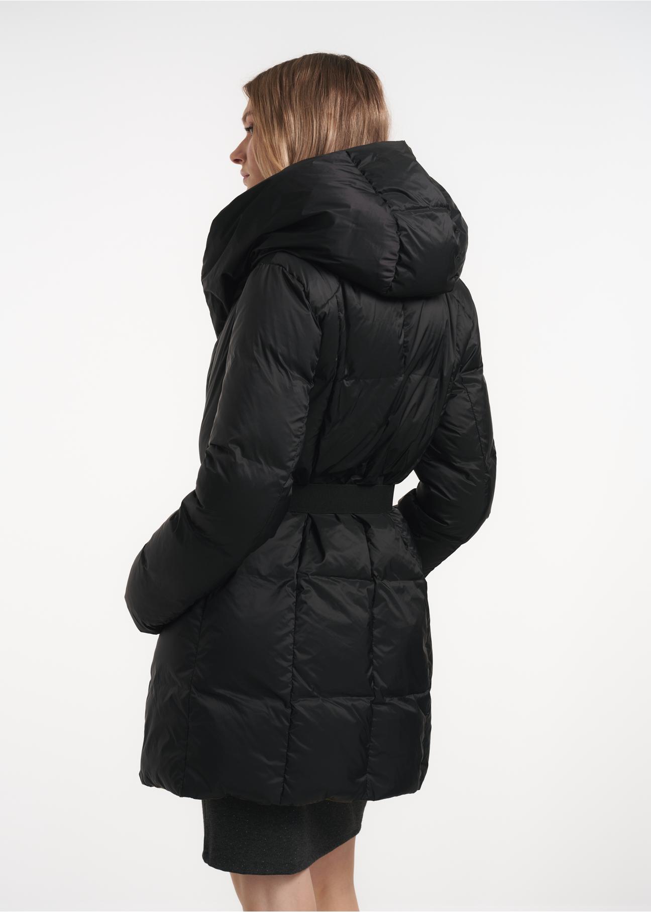 Women's down jacket with hood KURDT-0377-98(Z22)-03