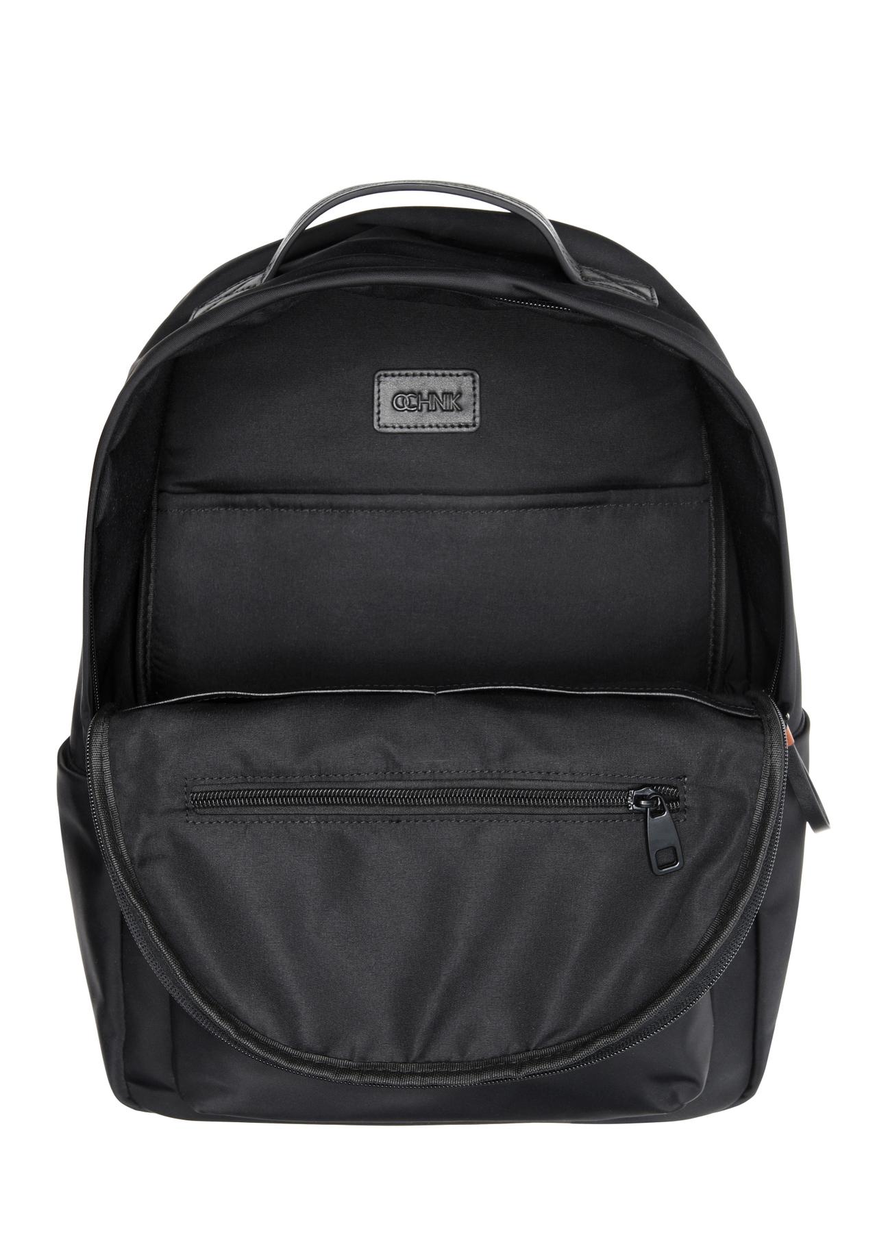 Classic black men's backpack TORMN-0316-99(W24)-05