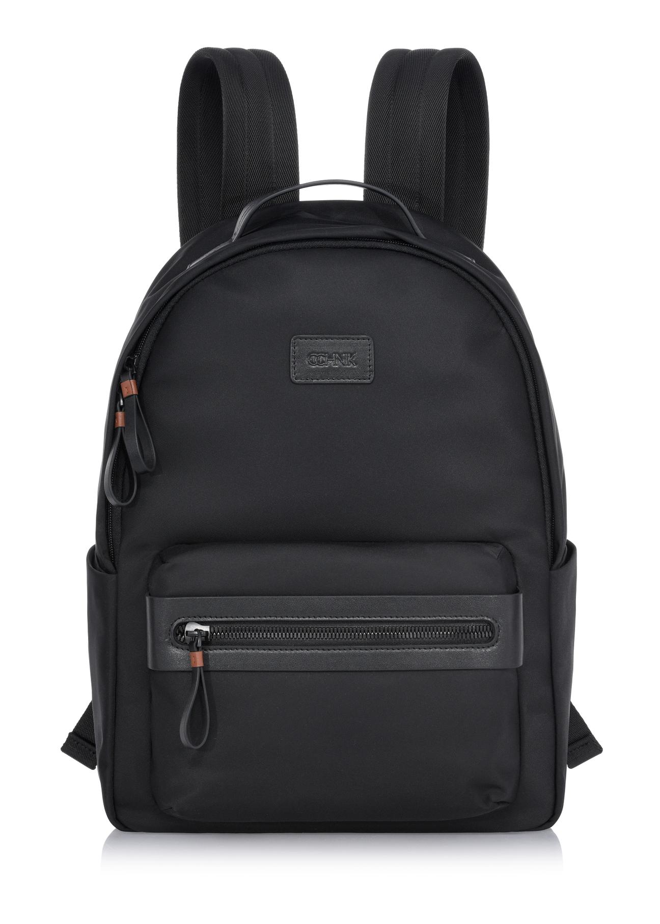 Classic black men's backpack TORMN-0316-99(W24)-01