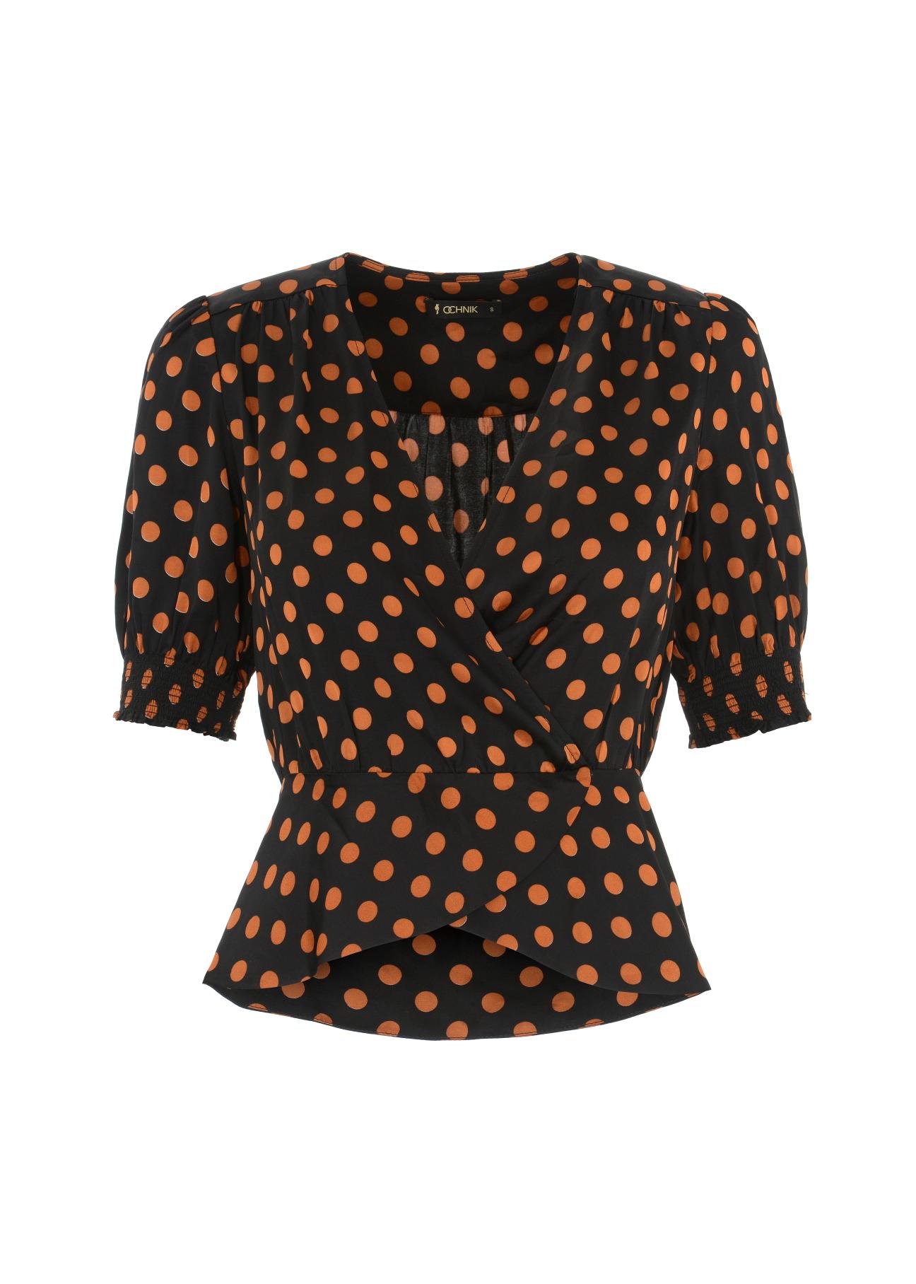 Ladies' V-neck Blouse BLUDT-0130-99(W21)-02