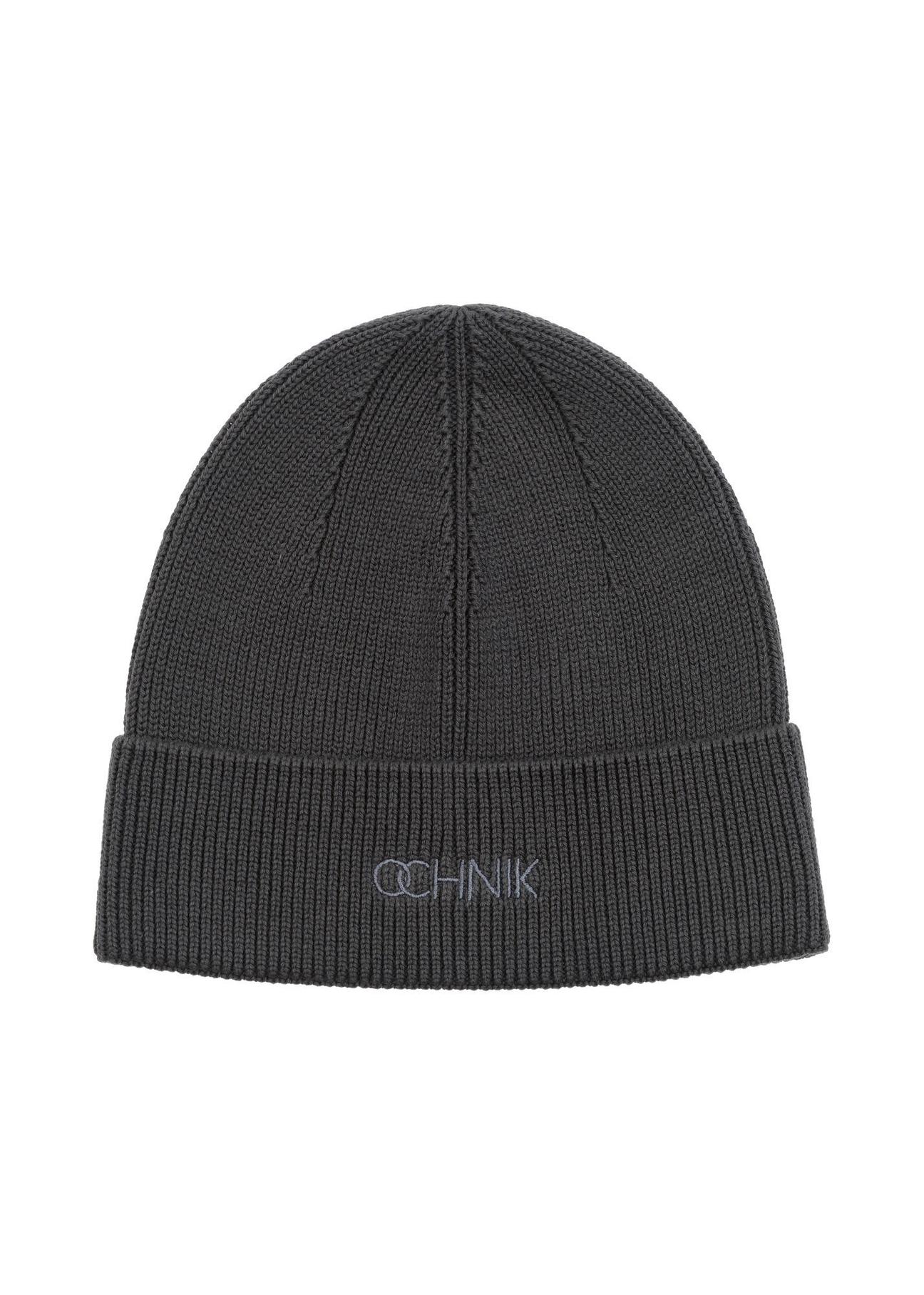 Men's graphite cap with logo OCHNIK CZAMT-0060A-15(Z23)-02