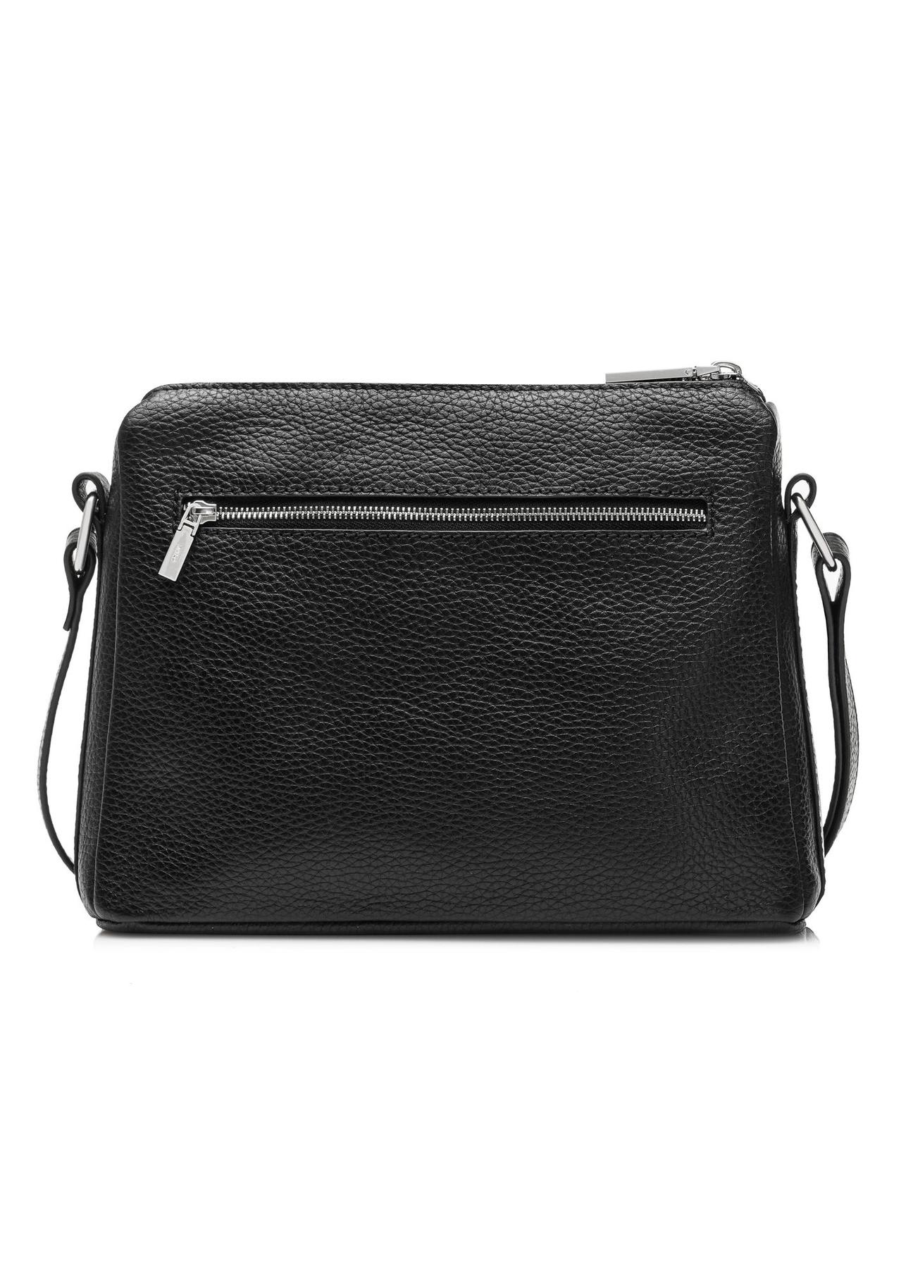 Black leather women's shoulder bag TORES-0983C-99(W25)-04