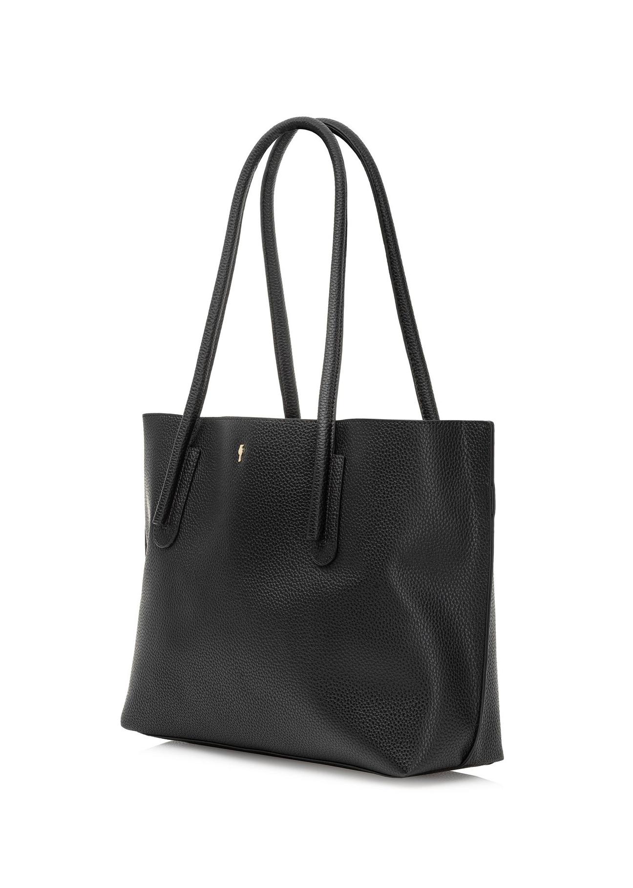 Black women's shopper bag TOREC-0938A-99(W25)-02