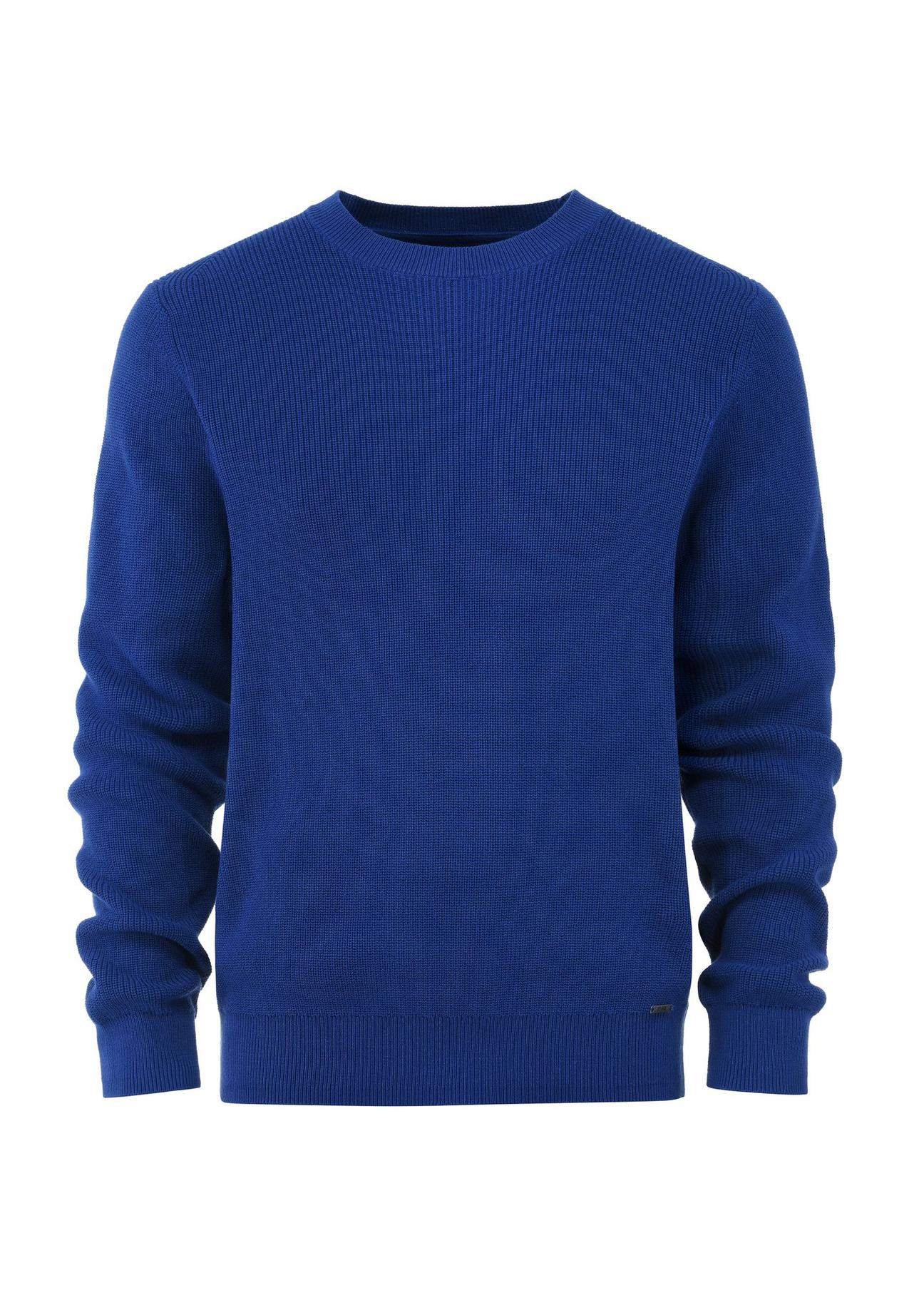 Blue men's sweater SWEMT-0156-61(Z24)-01