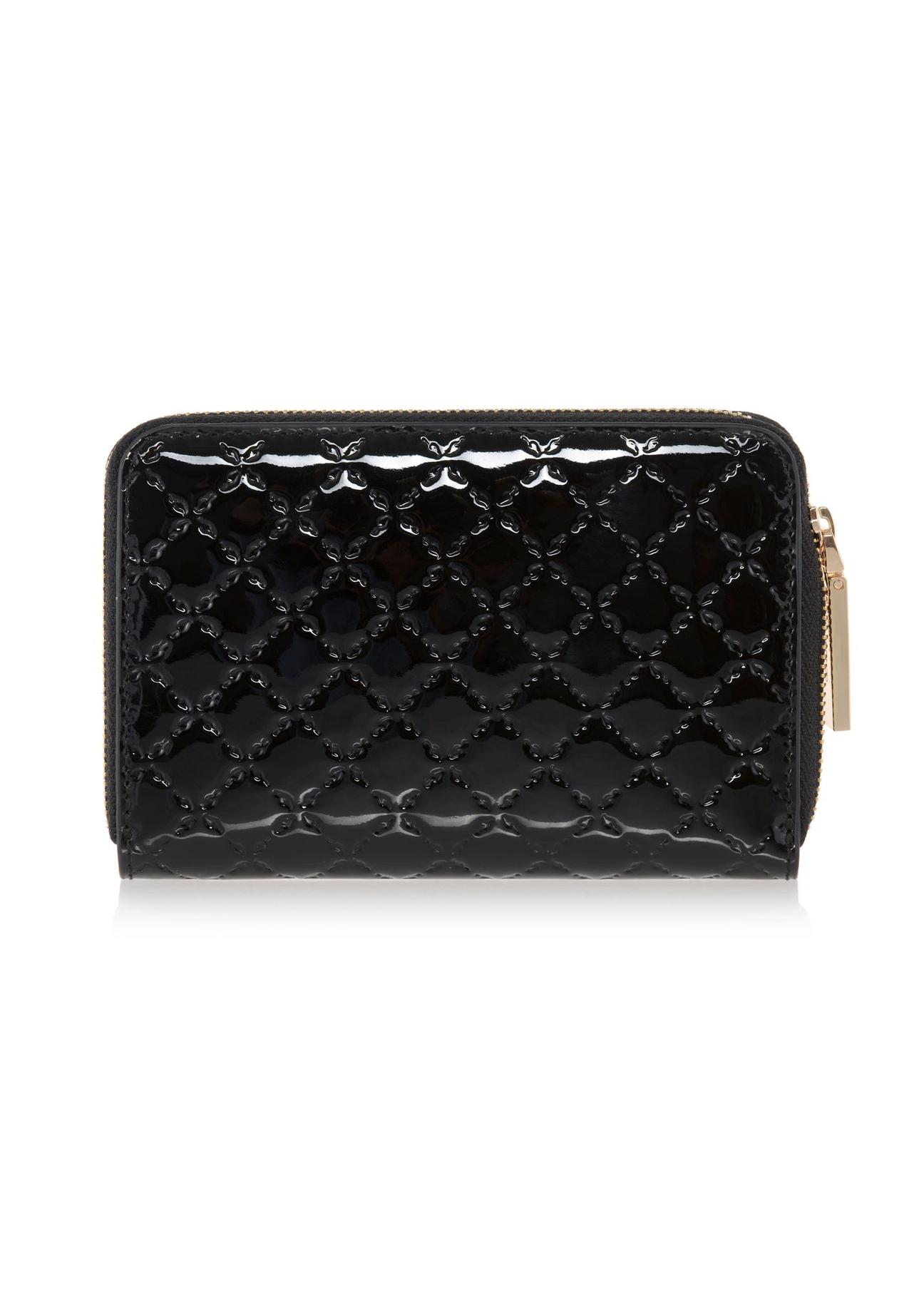 Women's lacquered leather wallet PORES-0836B-99(W23)-02