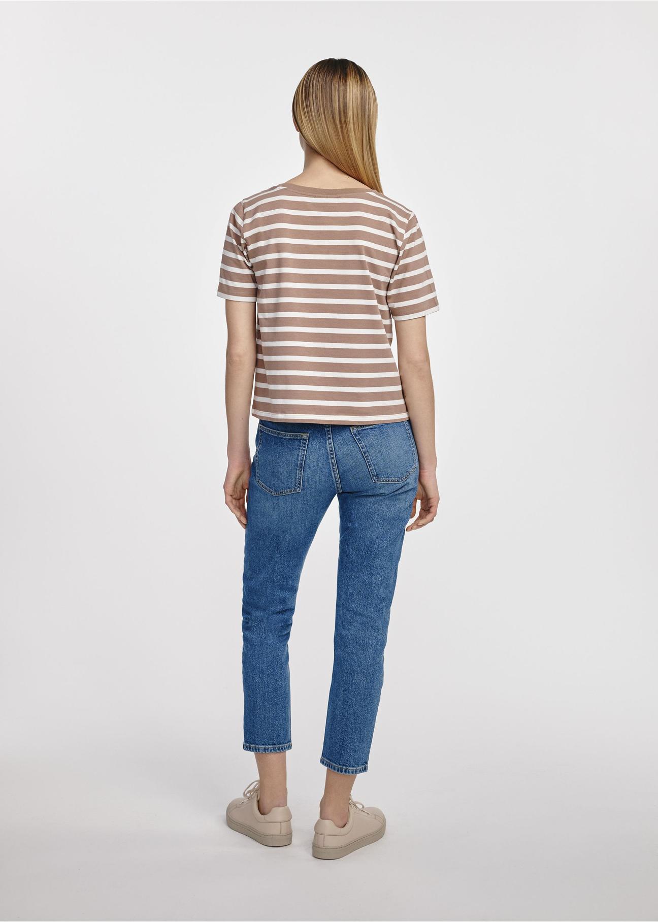 Women's striped T-shirt TSHDT-0136-82(W25)-04