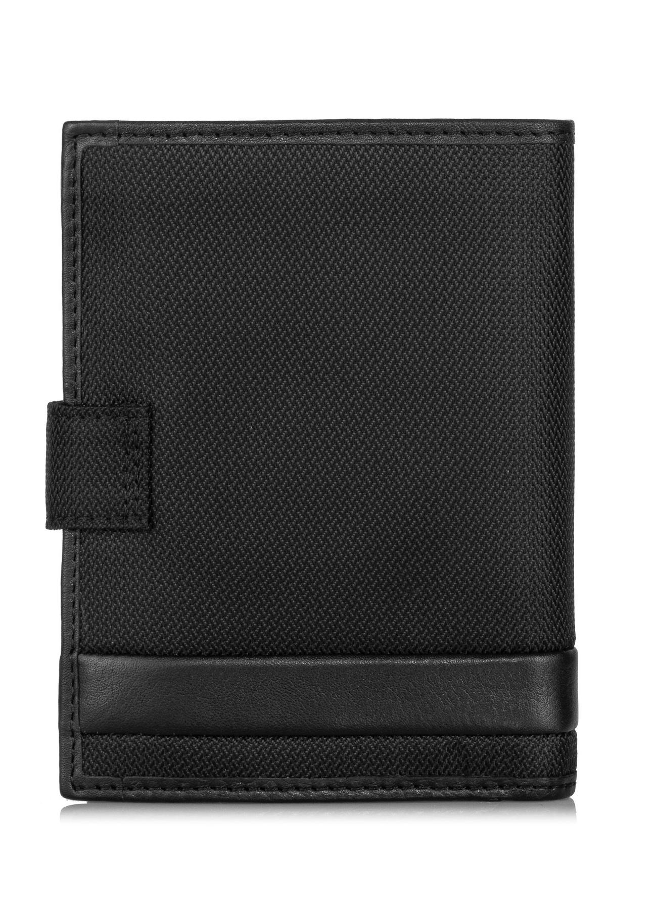 Black folding men's wallet PORMN-0017-99(Z23)-02