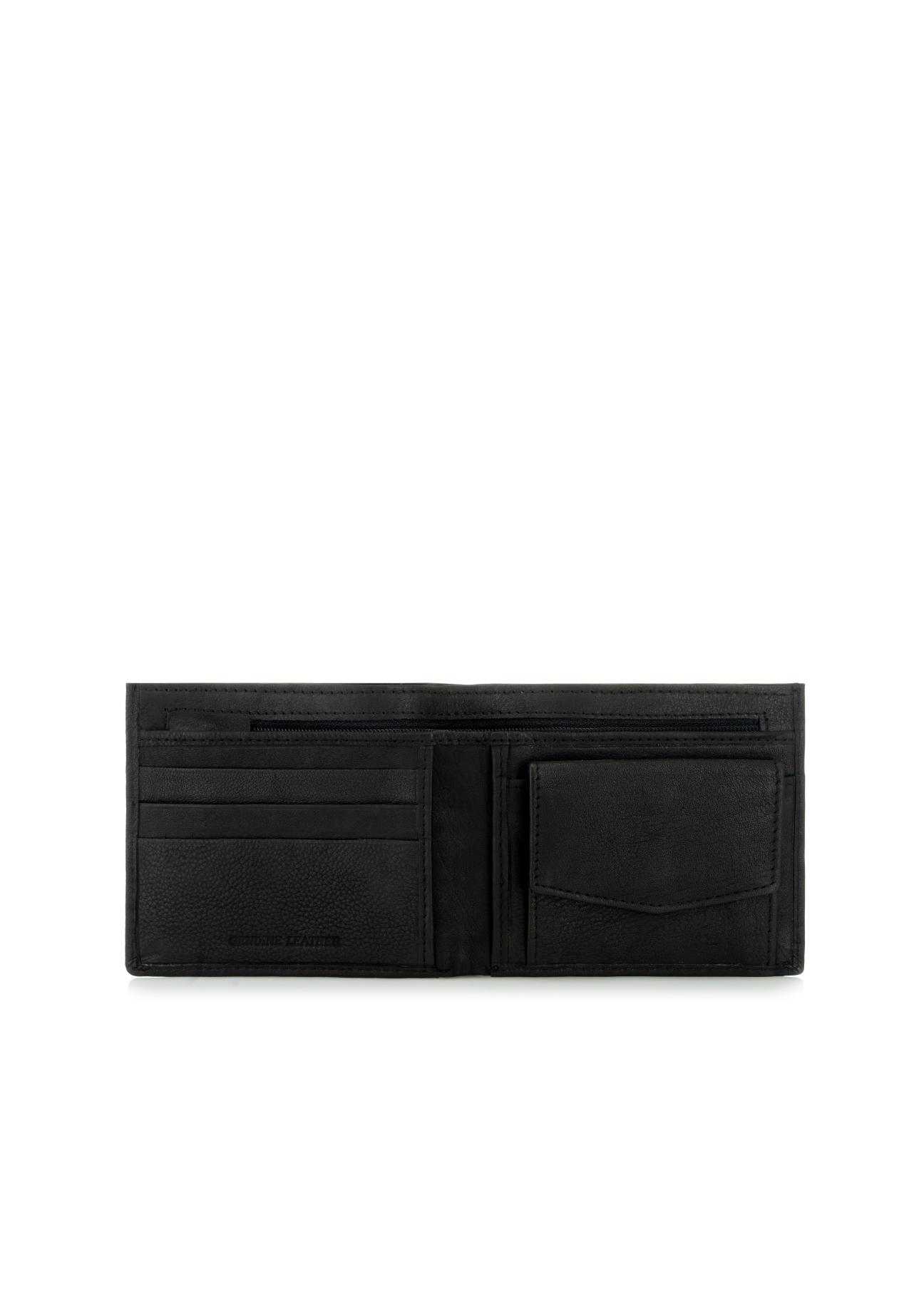 Classic black men's wallet without clasp PORMS-0206-99(Z24)-04