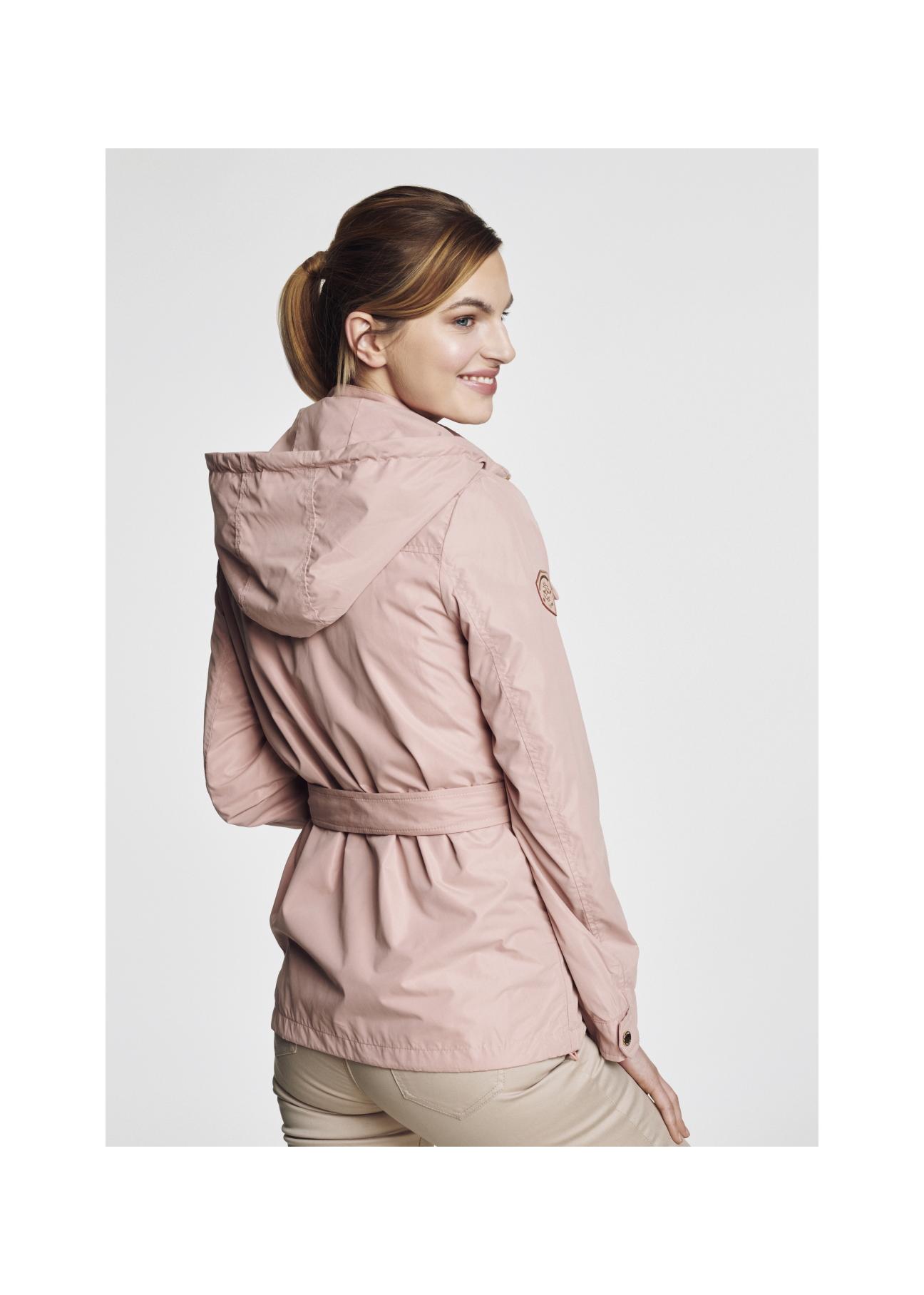 Women's spring jacket with belt KURDT-0170-34(W21)-06