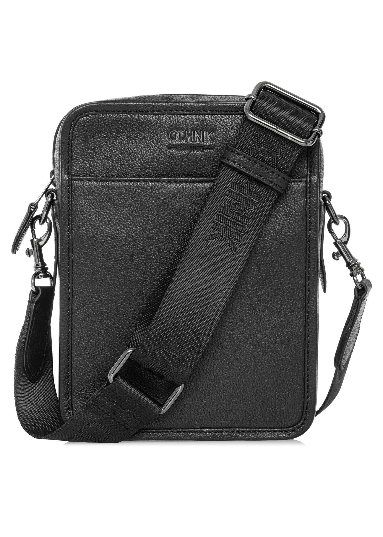 Black leather men's bag TORMS-0444-99(W25)-01