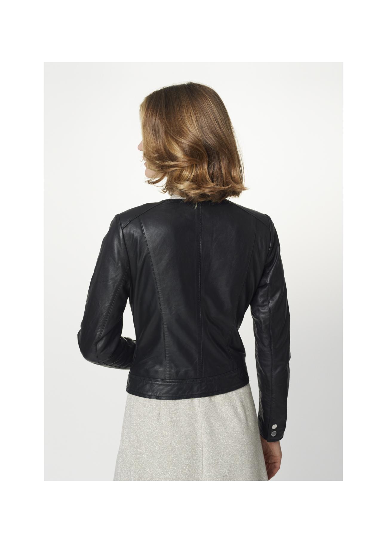 Women's leather transitional jacket KURDS-0313-1149(Z21)-02