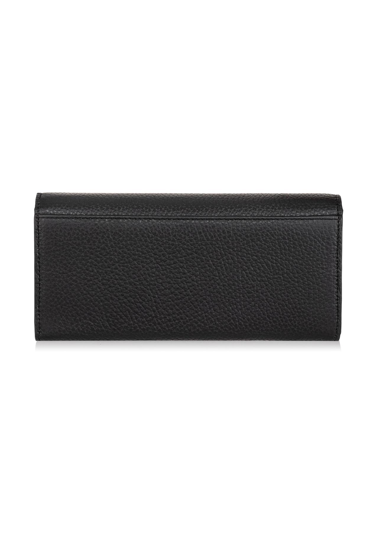 Large black leather wallet for women PORES-0893-99(Z23)-03