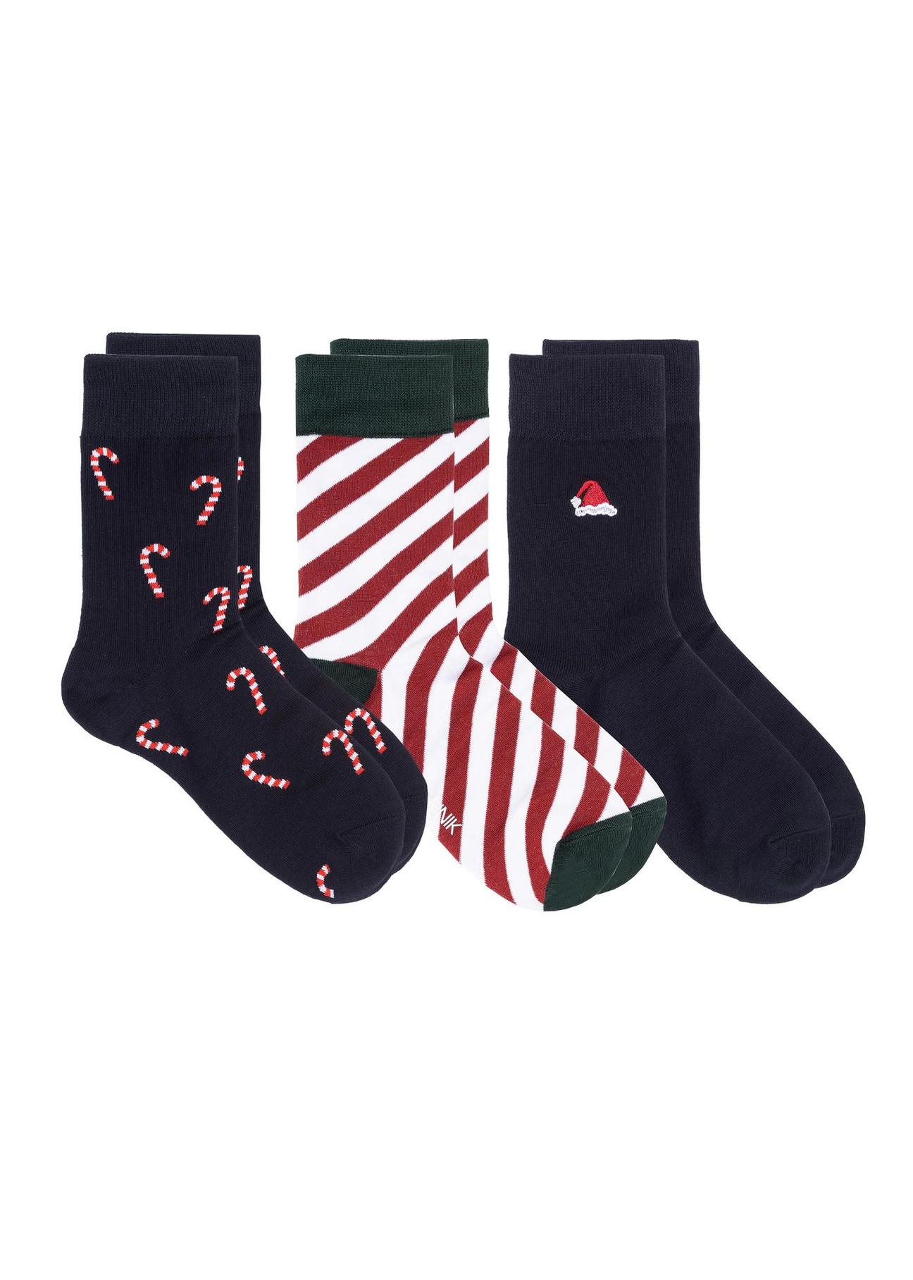 Set of men's Christmas socks ZESMT-0042-15(Z24)-01