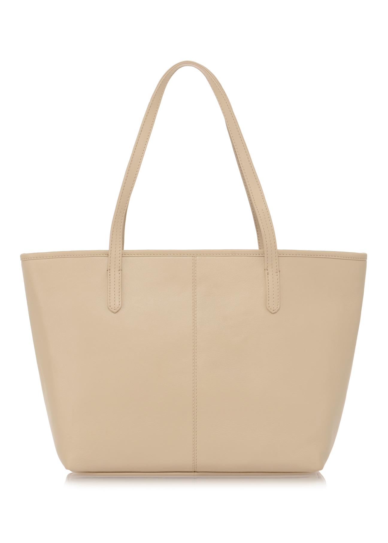 Women's leather shopper bag TORES-0925-81(W23)-04