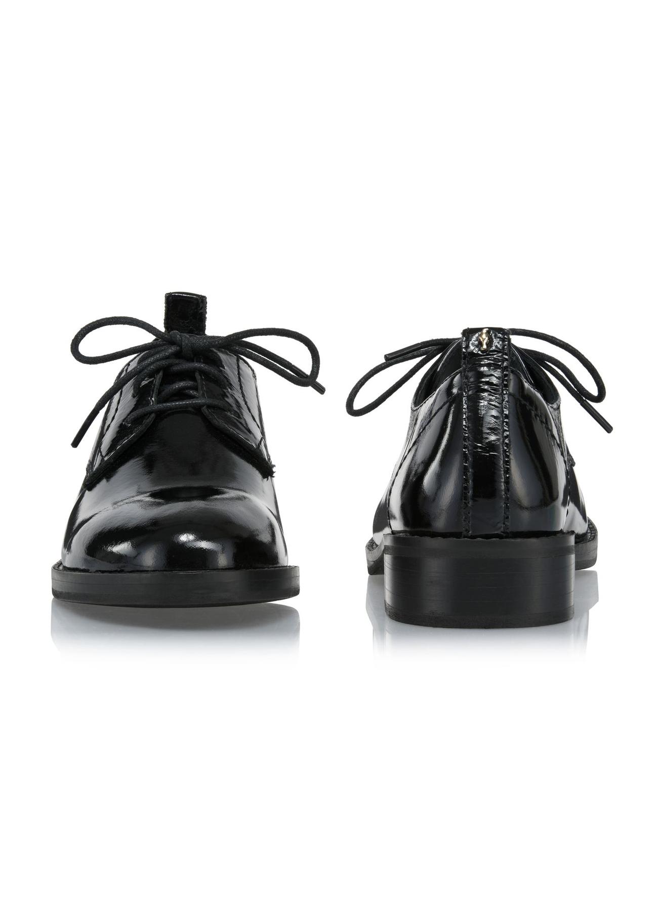 Black leather lacquered jazz shoes BUTYD-1061-99(W24)-03